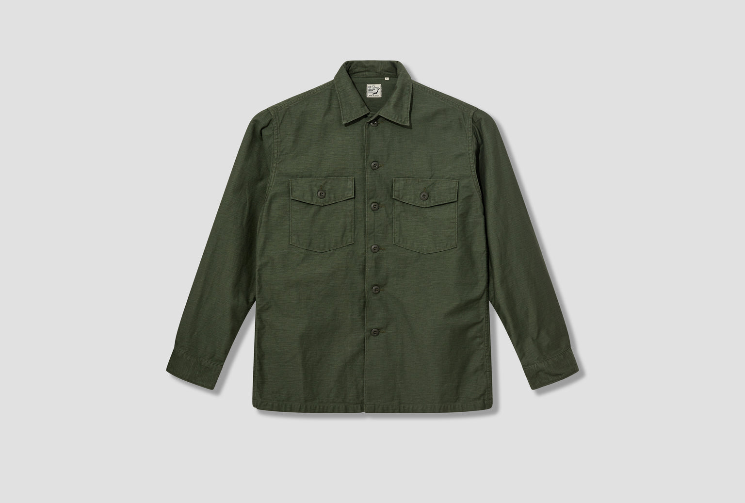 US ARMY FATIGUE SHIRT - ORIGINAL REVERSE SATEEN 03-8045-16 Green