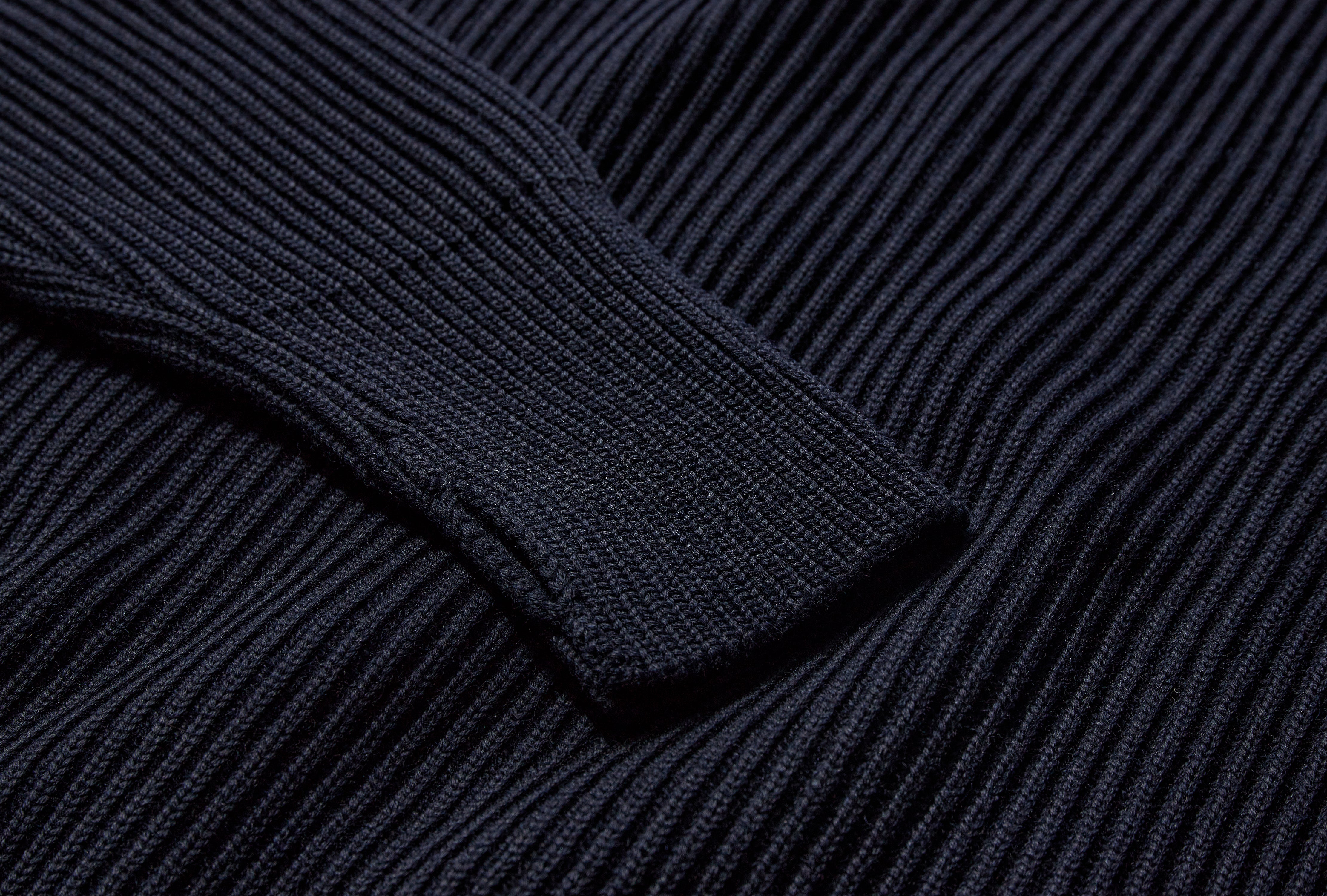 NAVY CREWNECK - G5 / SIGNATURE YARN Navy