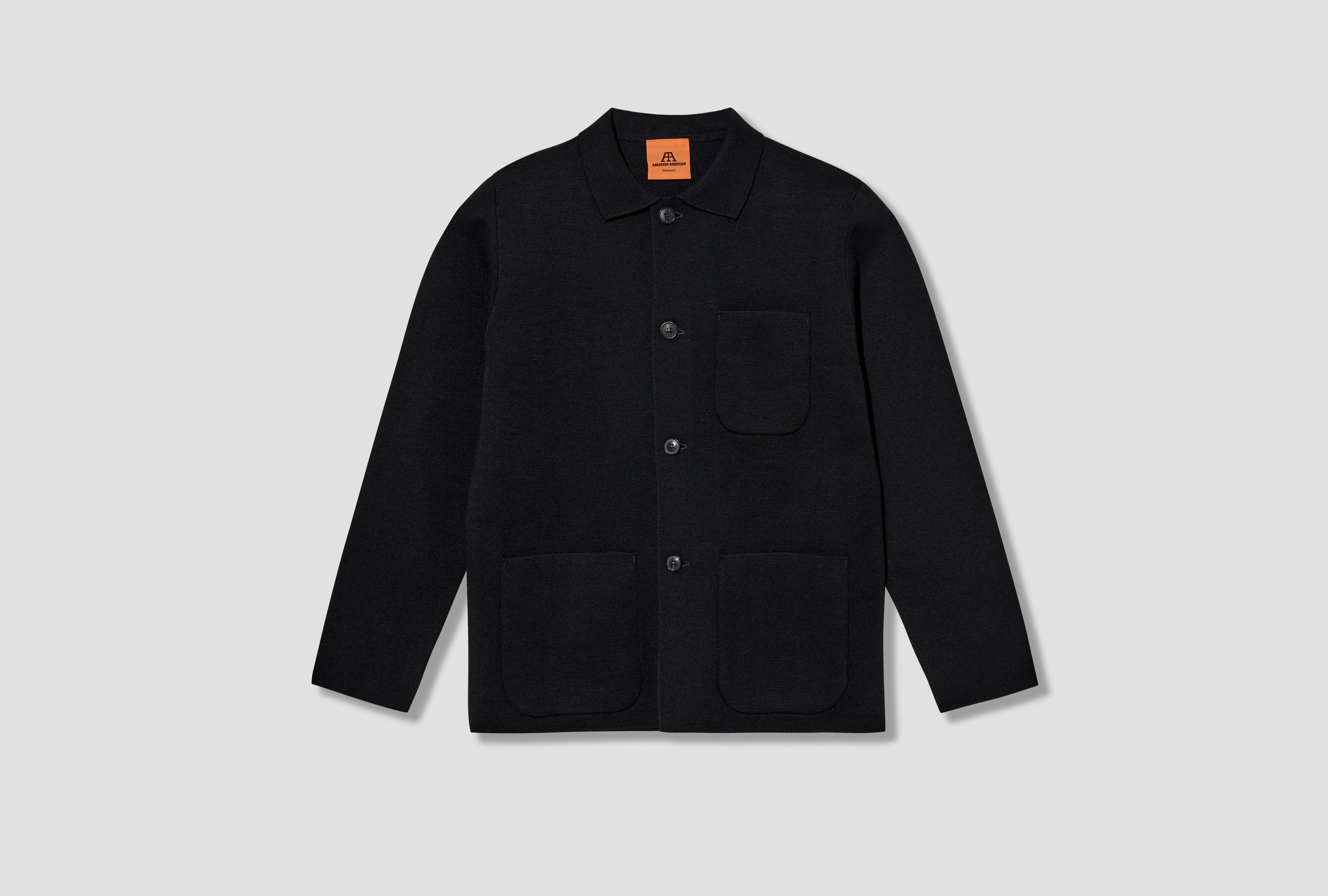 WORK JACKET - 12 GAUGE / SIGNATURE YARN Black
