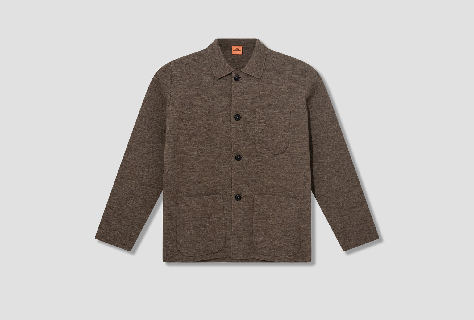 WORK JACKET - G12 / UNDYED YARN Light brown