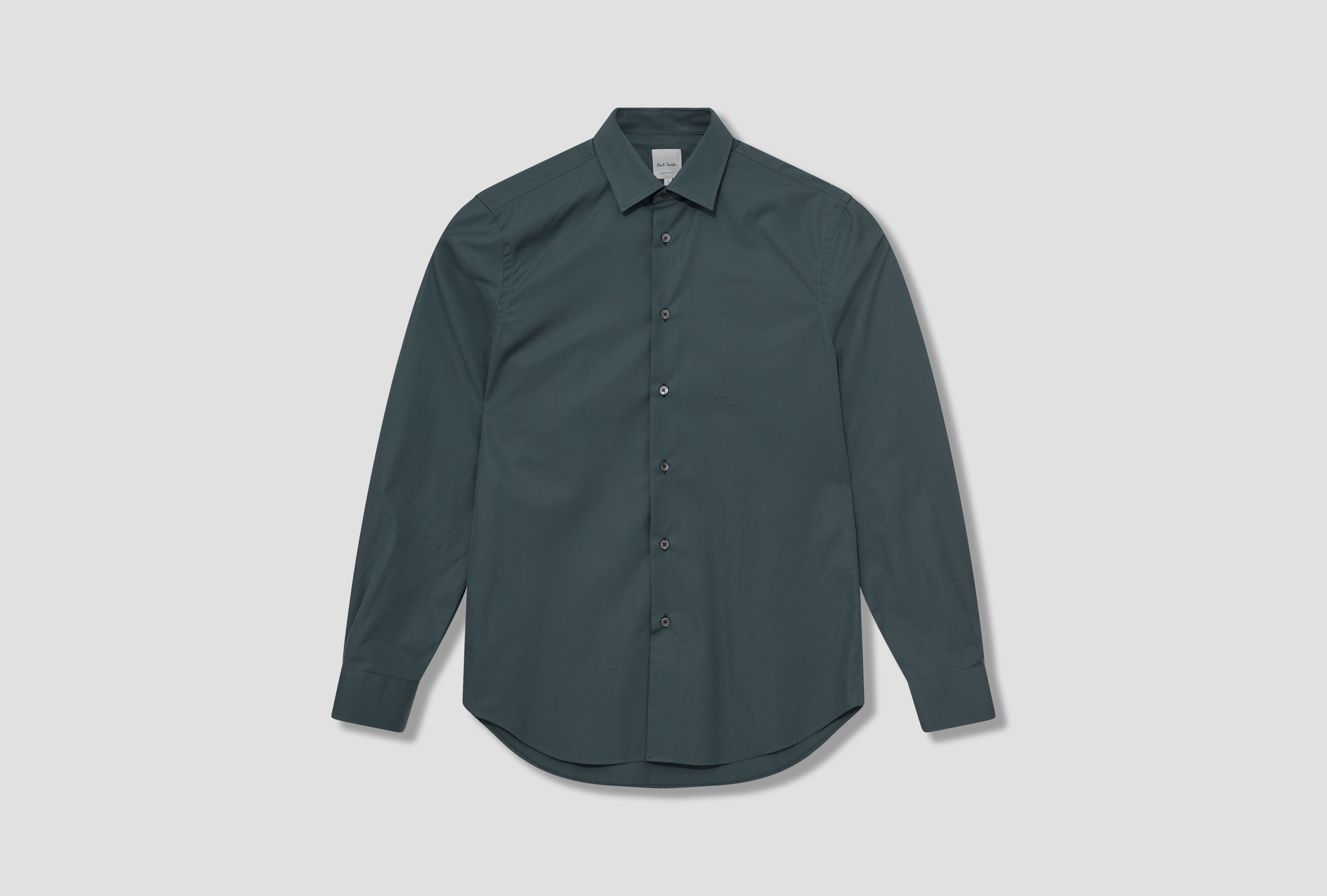 MENS S/C TAILORED FIT SHIRT M1R-800P2-L00050 Green