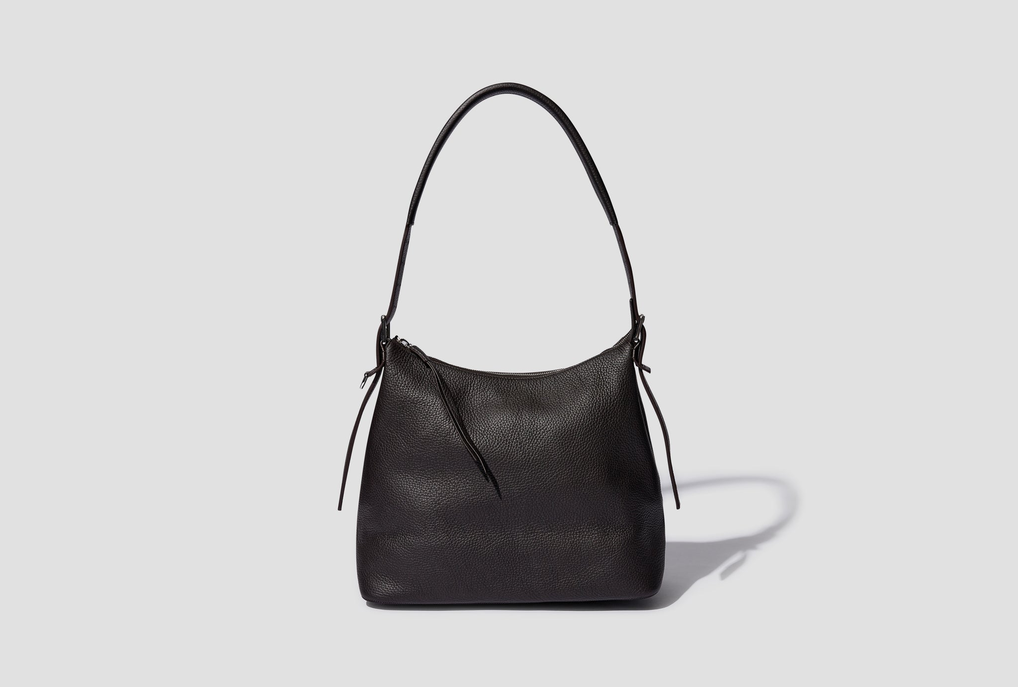 HOBO BELT BAG - GRAINED SOFT LEATHER BG0054 LL0053 Dark brown