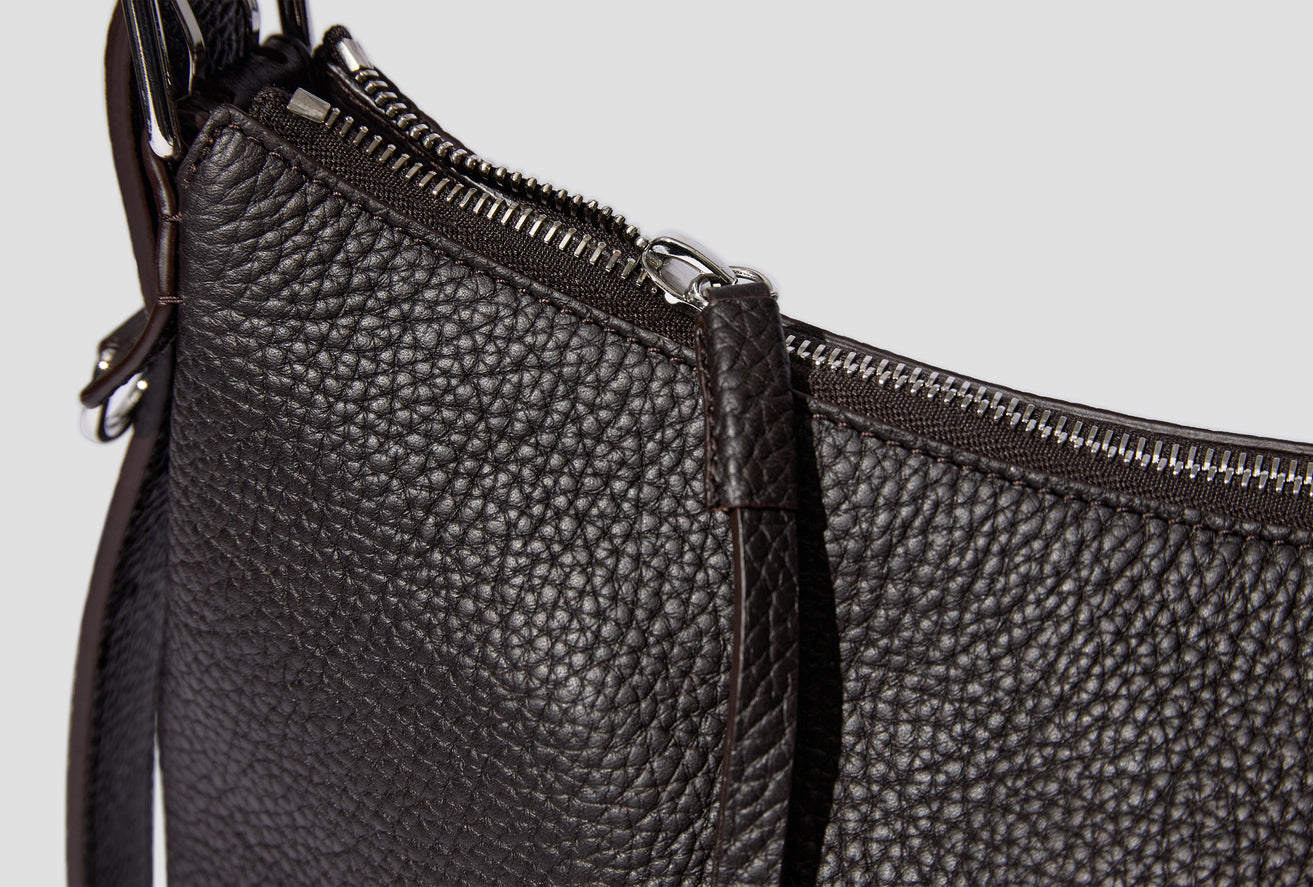 HOBO BELT BAG - GRAINED SOFT LEATHER BG0054 LL0053 Dark brown