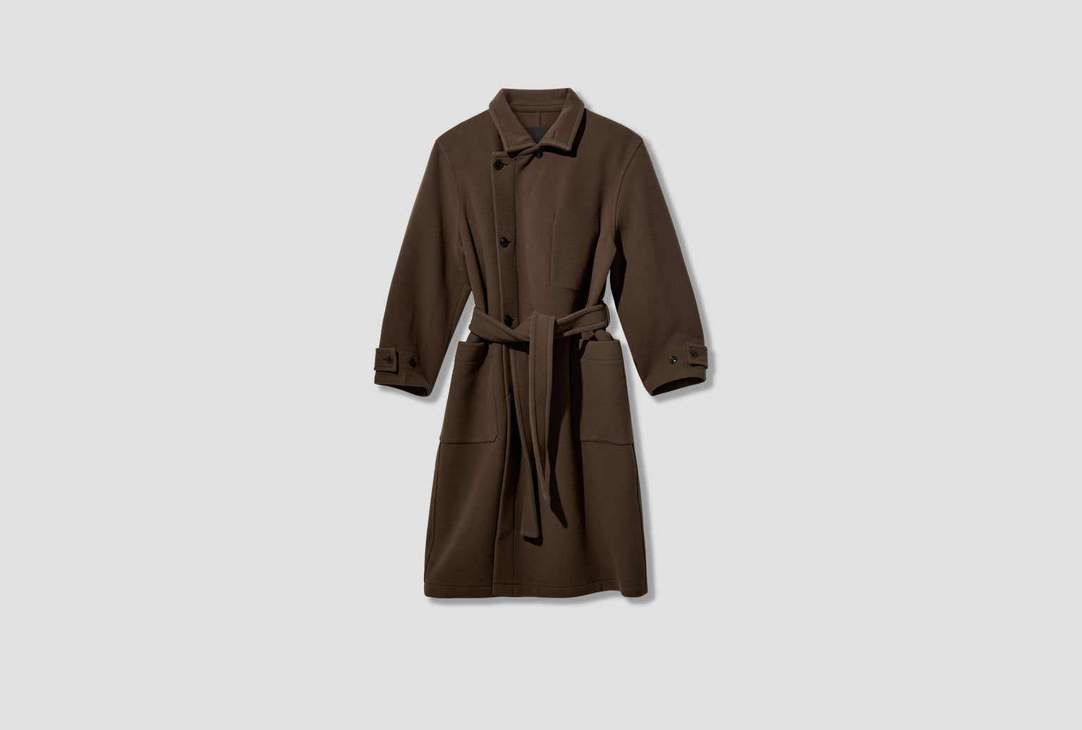WRAP COAT - DOUBLE WOOL CO1037 LF1116 Green