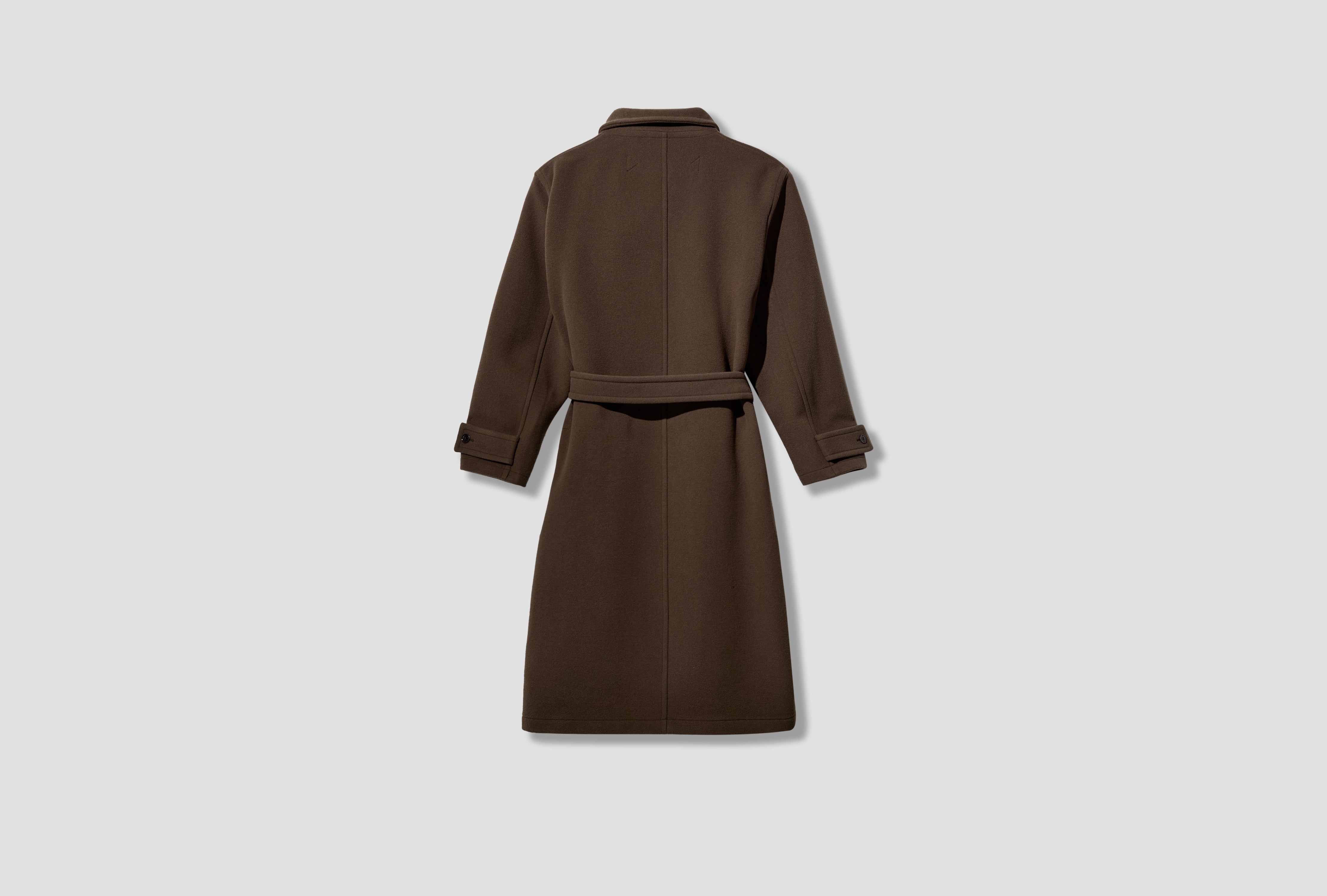 WRAP COAT - DOUBLE WOOL CO1037 LF1116 Green