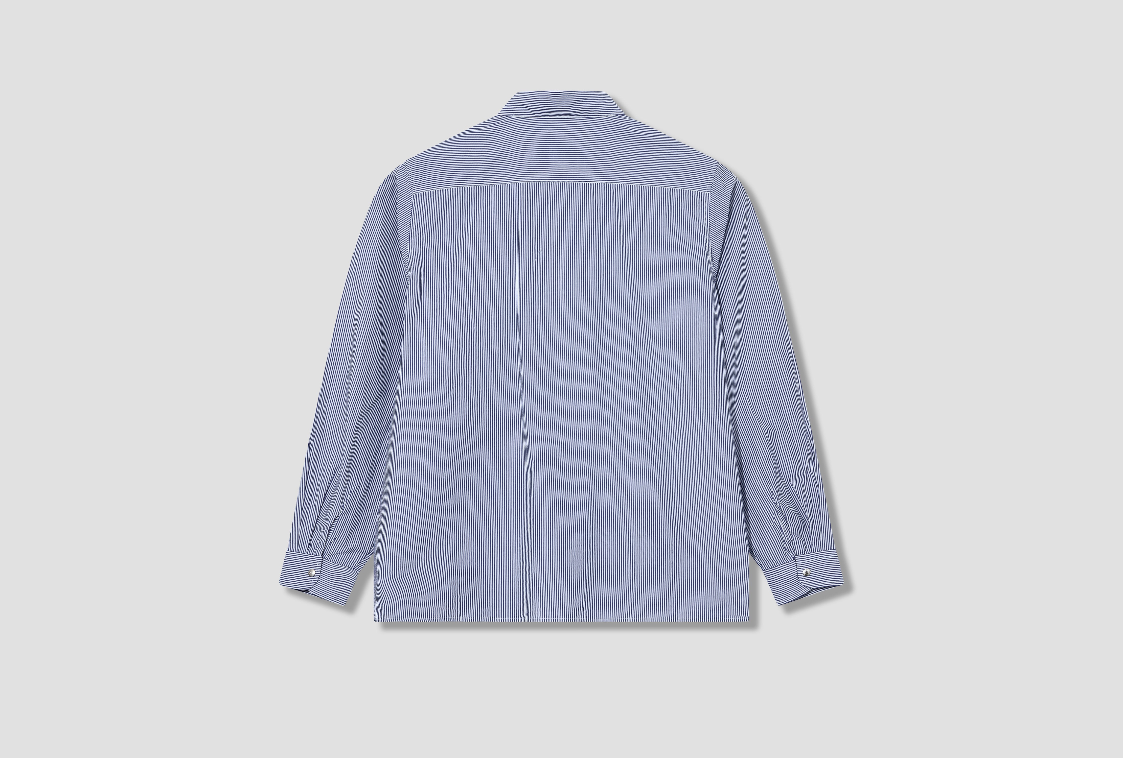 HUMAN MADE SNAP BUTTON L/S SHIRT HM26SH003 Blue – HARRESØ