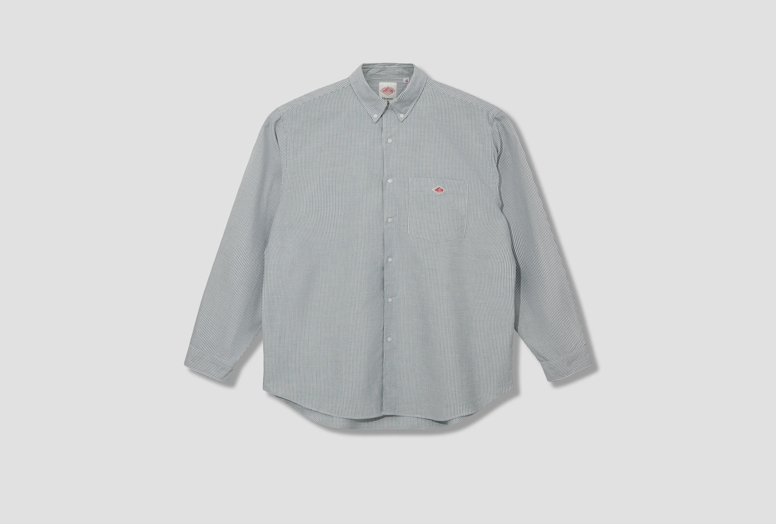 DOT BUTTON B.D SHIRT - COOLMAX T/C OXFORD #DT-B0116 CMX Green