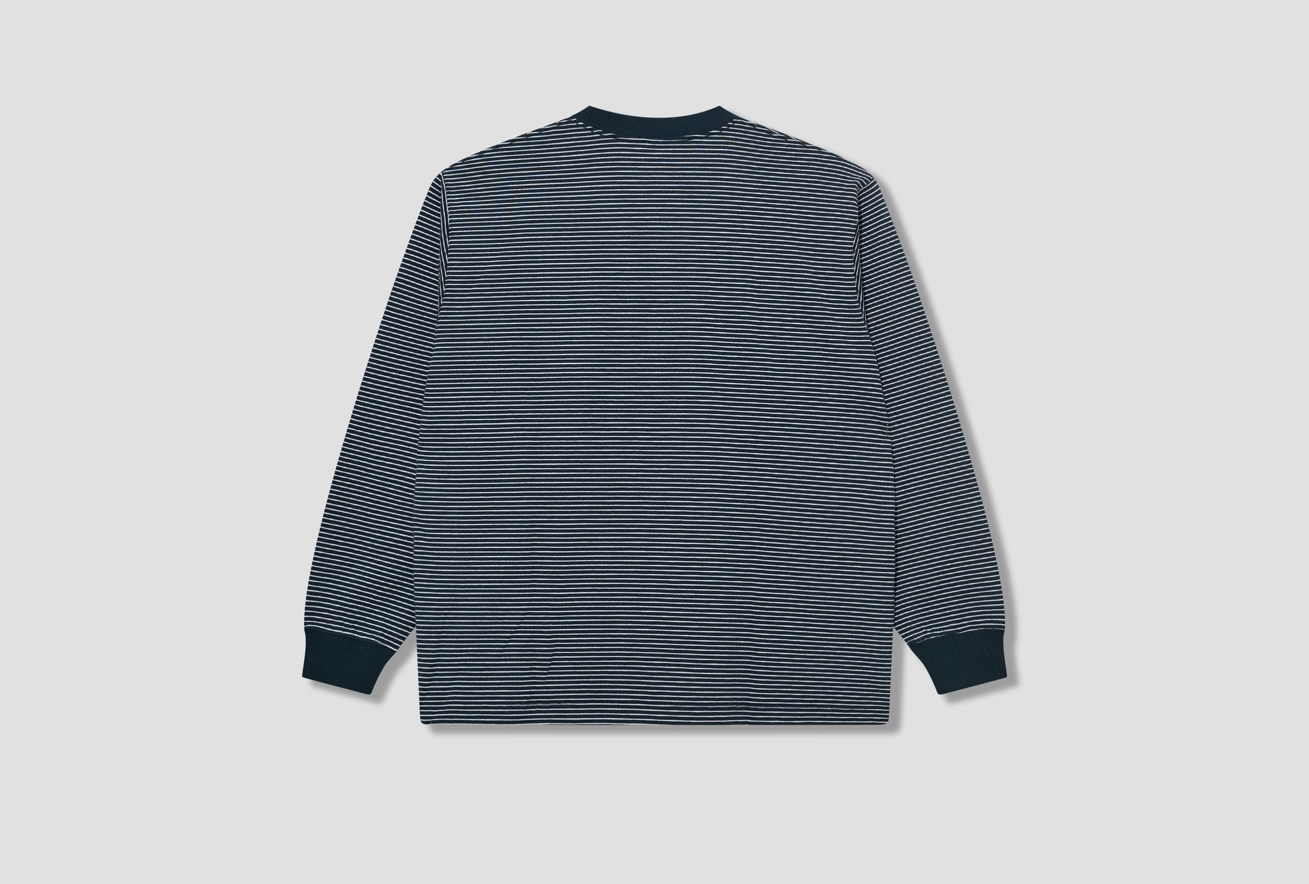 LONG SLEEVE T-SHIRT STRIPE - T/C OPEN END JERSEY #DT-C0200 TCB Green