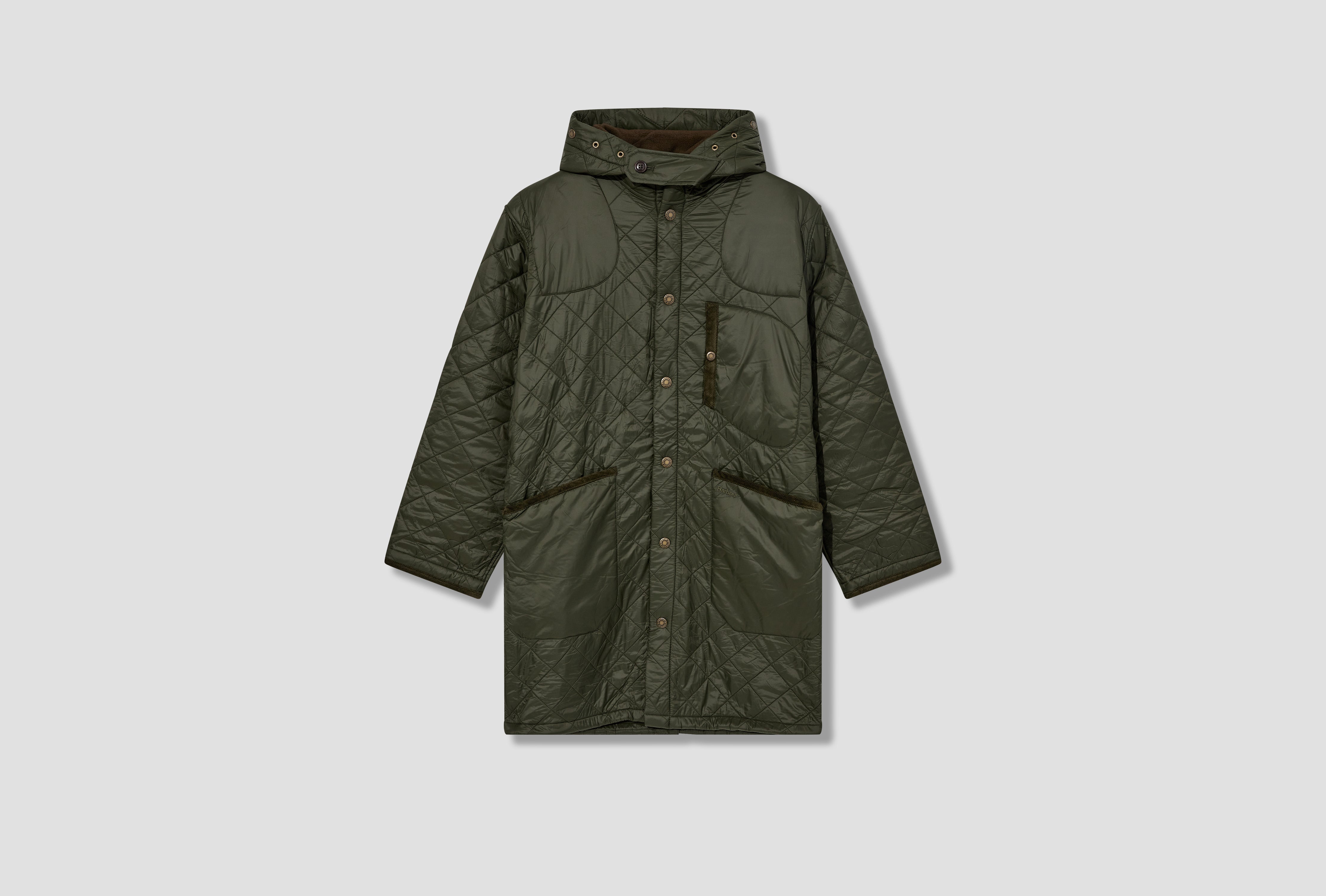 HERITAGE + - OVERNIGHT POLAR QUILTED PARKA JACKET MQU1739 Olive