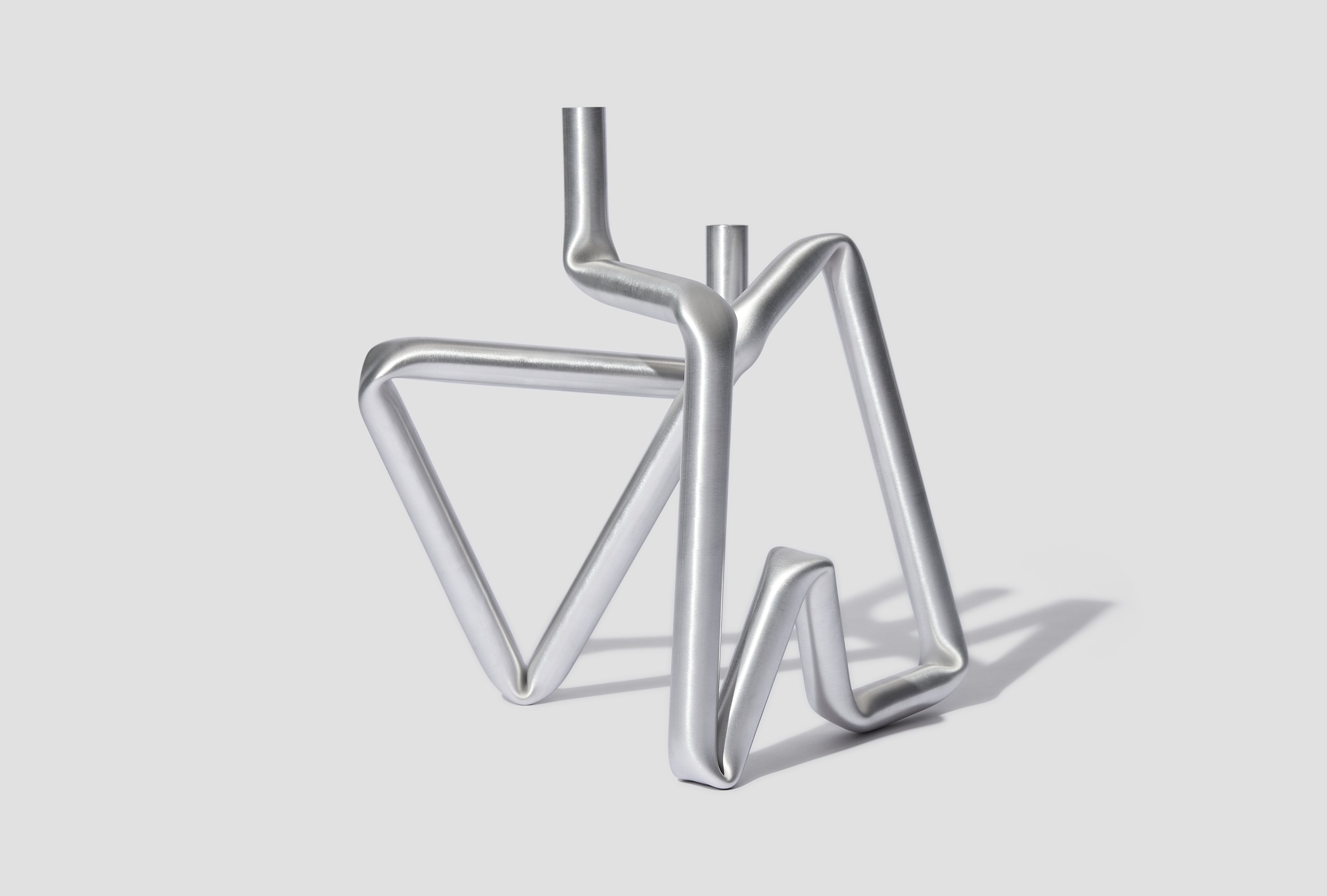 BUCATI CANDLE HOLDER 201 - BRUSHED ALUMINIUM