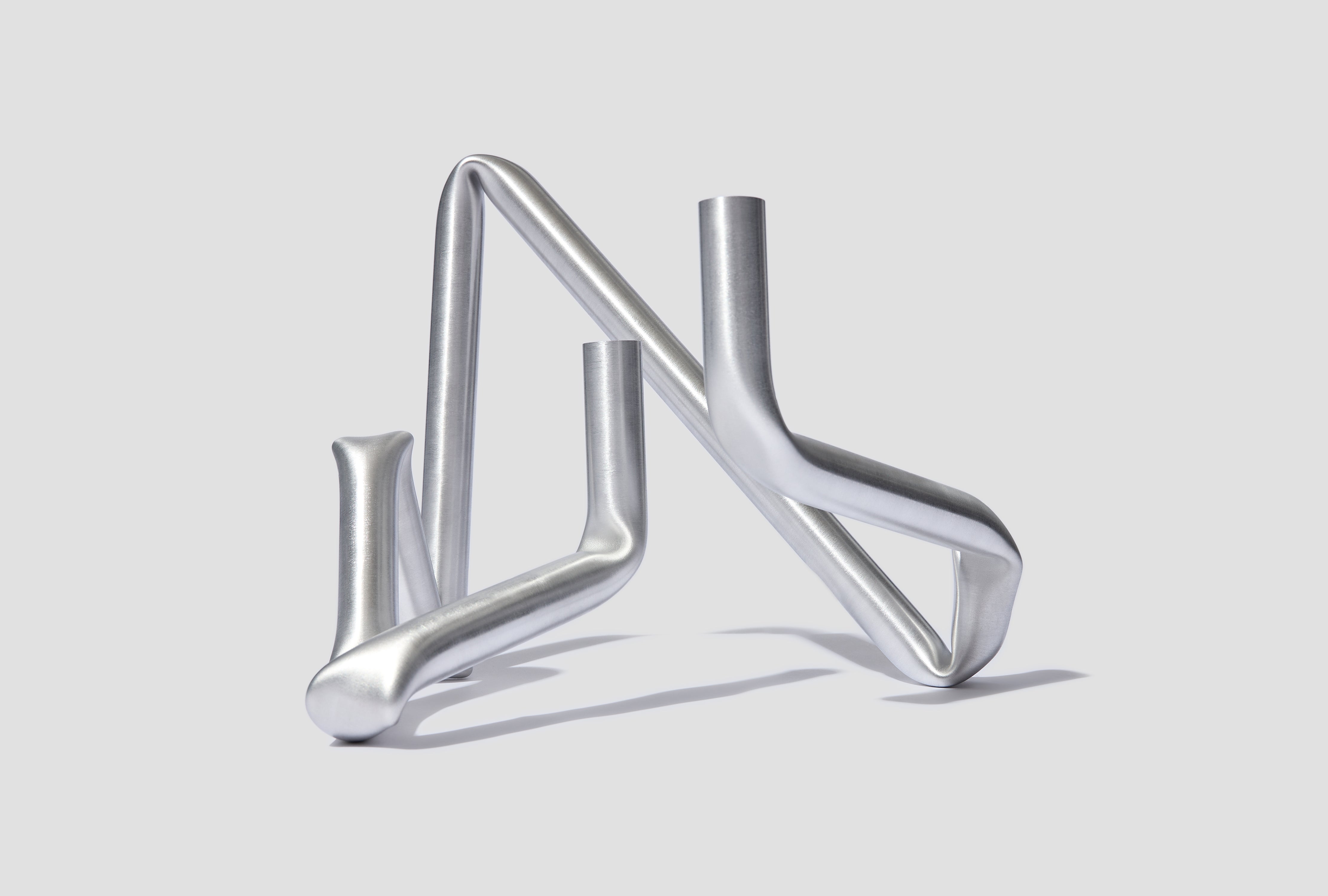 BUCATINI CANDLE HOLDER 101 - BRUSHED ALUMINIUM