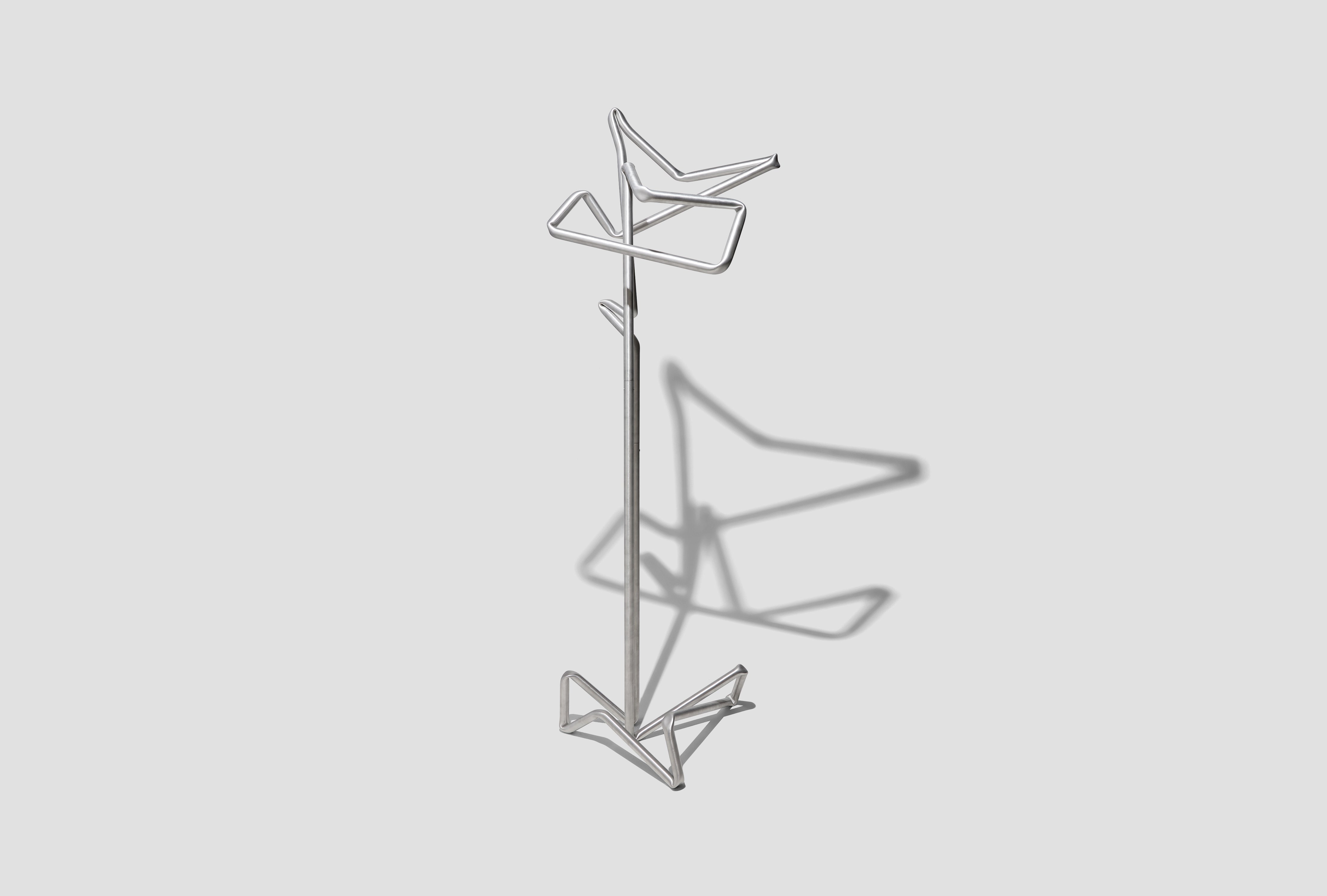 BAVETTE COAT RACK - BRUSHED ALUMINIUM