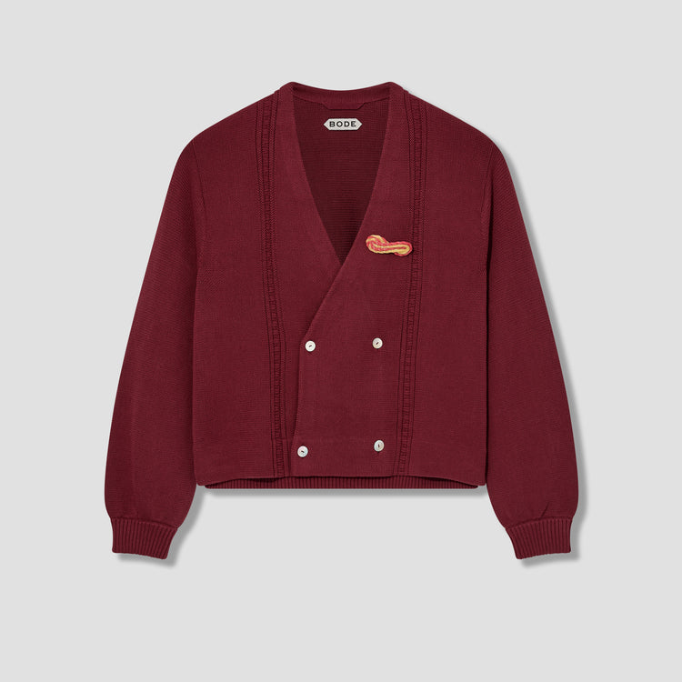 DOUBLE BREASTED CARDIGAN MRF23KT004 Burgundy