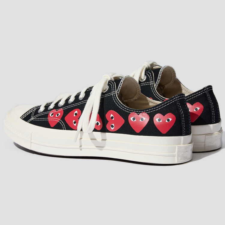CONVERSE - MULTI RED HEART CHUCK TAYLOR ALL STAR '70 LOW P1K126 Black
