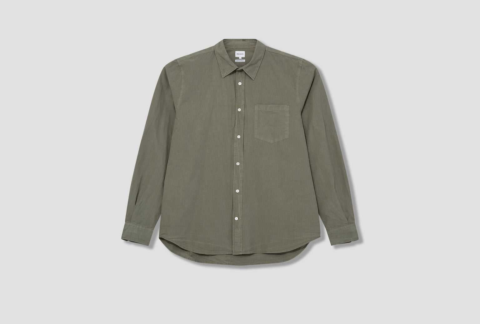 OSVALD COTTON TENCEL SHIRT N40-0618 Khaki