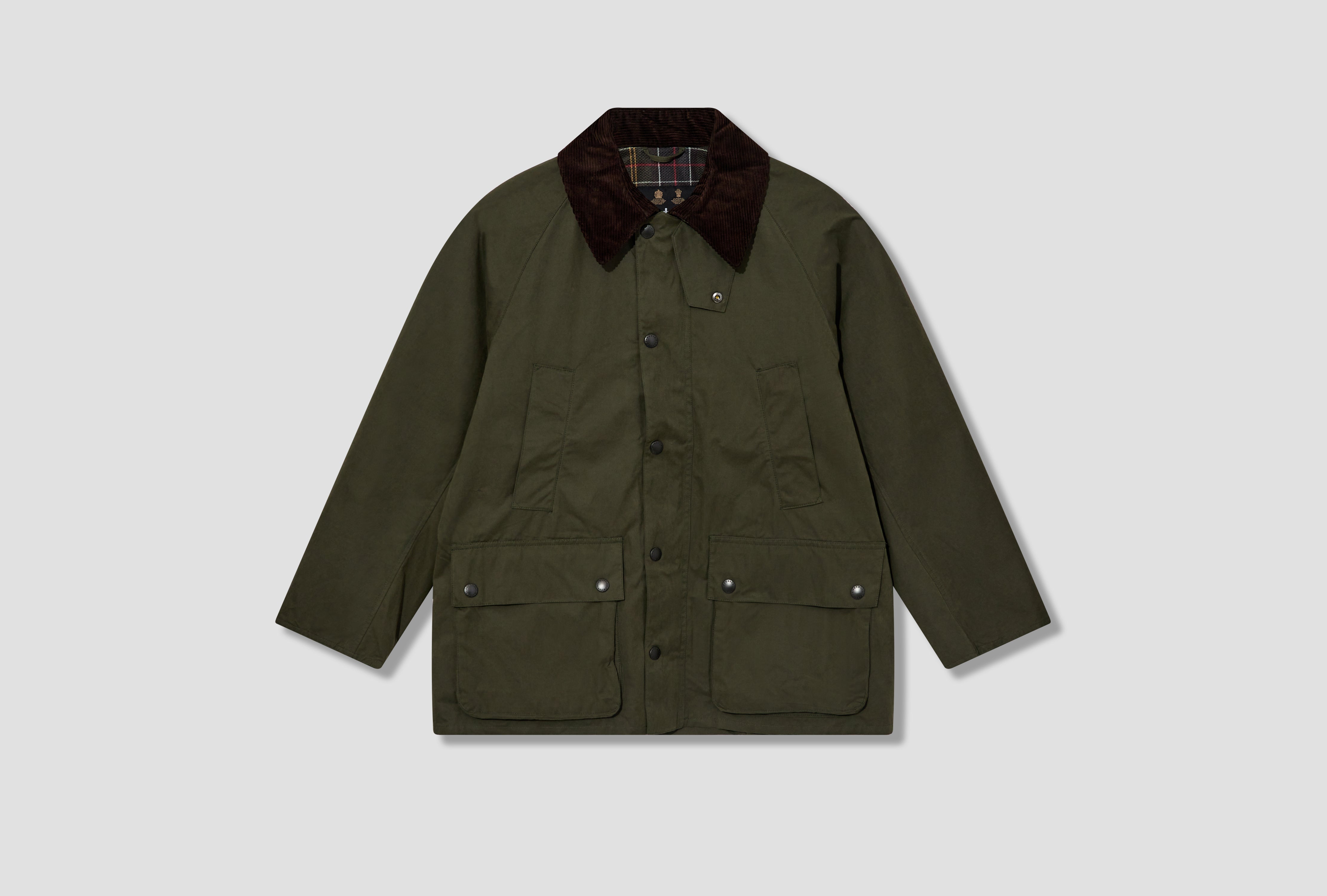 BARBOUR HERITAGE SELECT - OS BURGHLEY WAX JACKET MWX1674 Green 