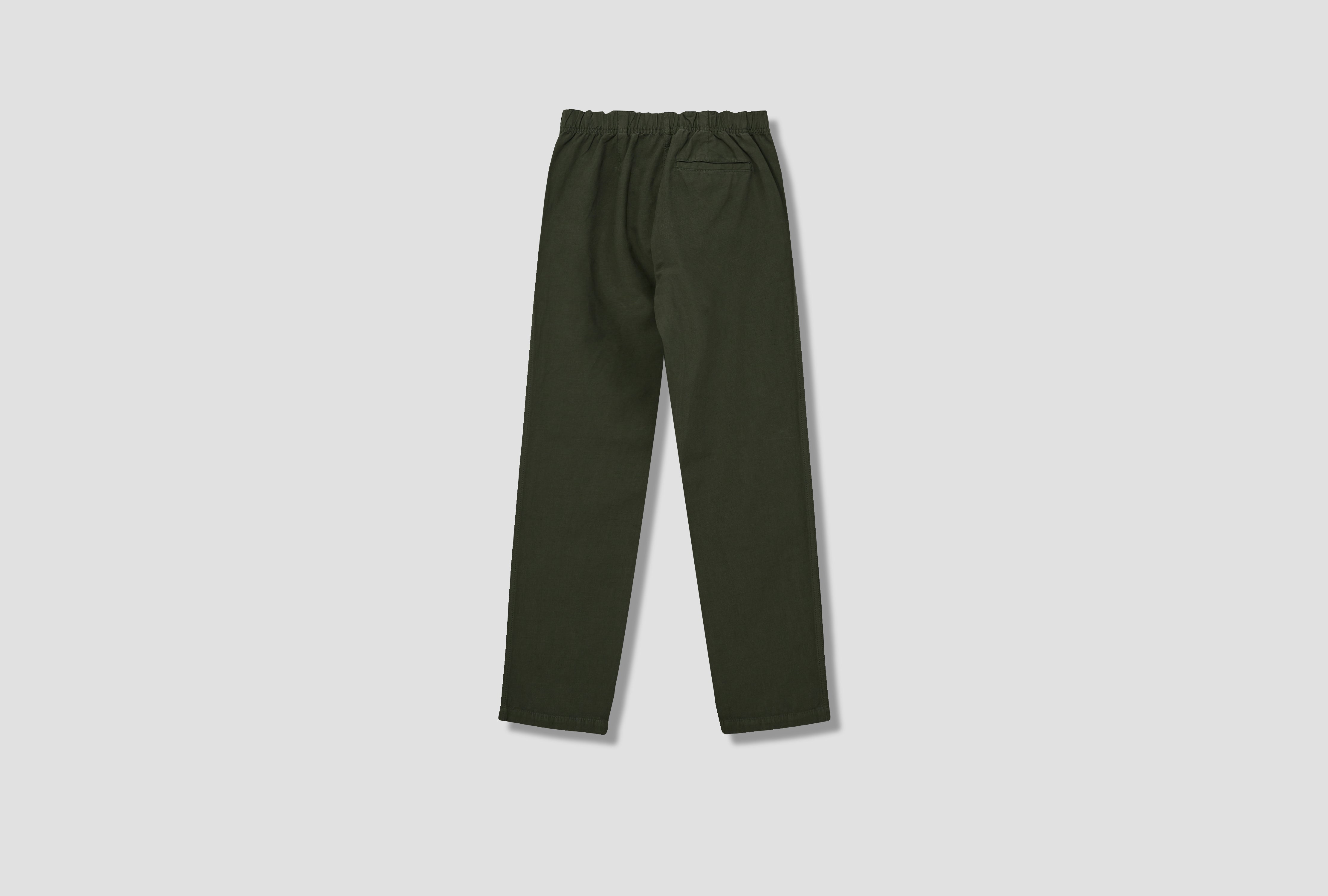 EZRA RELAXED COTTON LINEN TROUSER N25-0402 Green