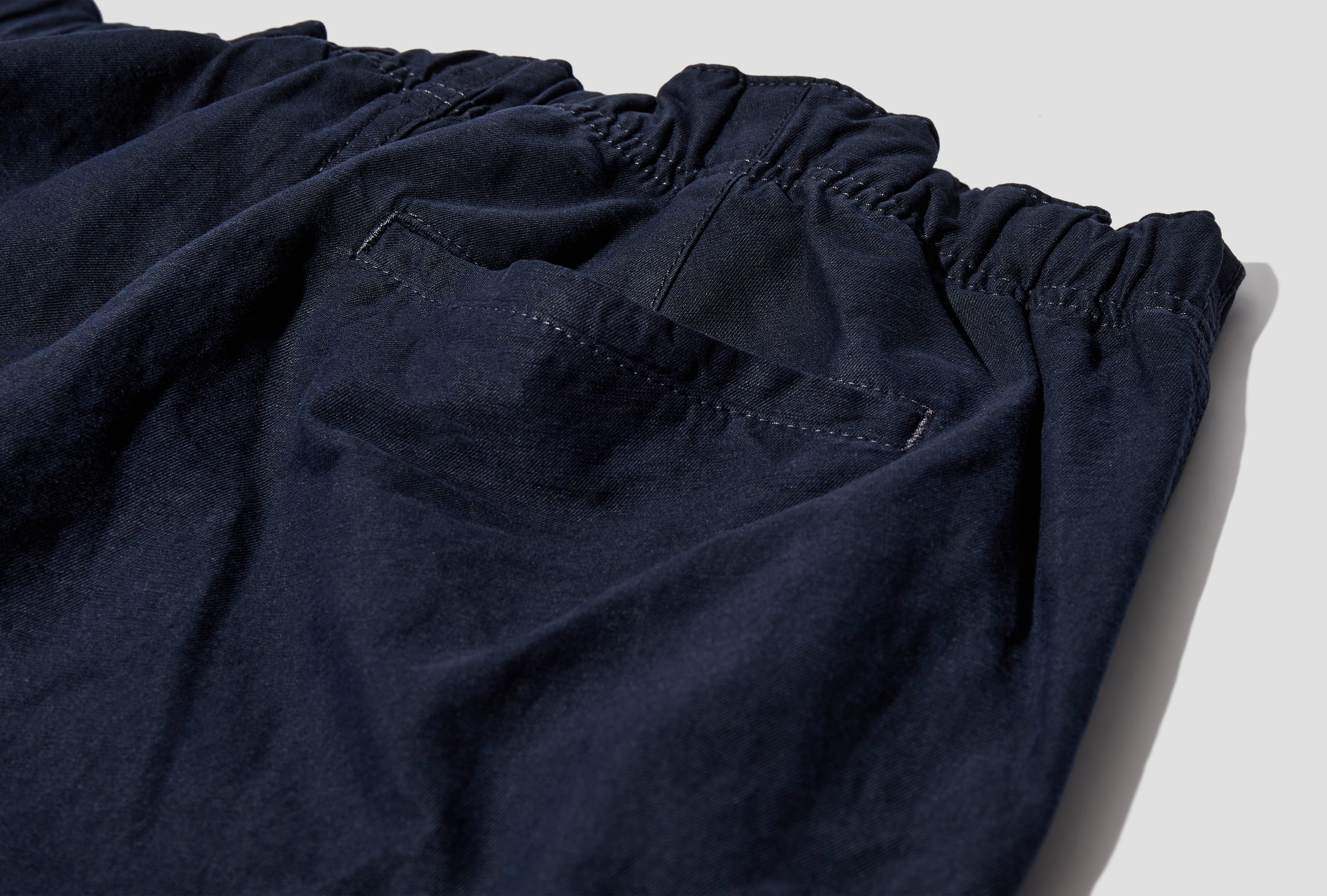 EZRA RELAXED COTTON LINEN TROUSER N25-0402 Navy