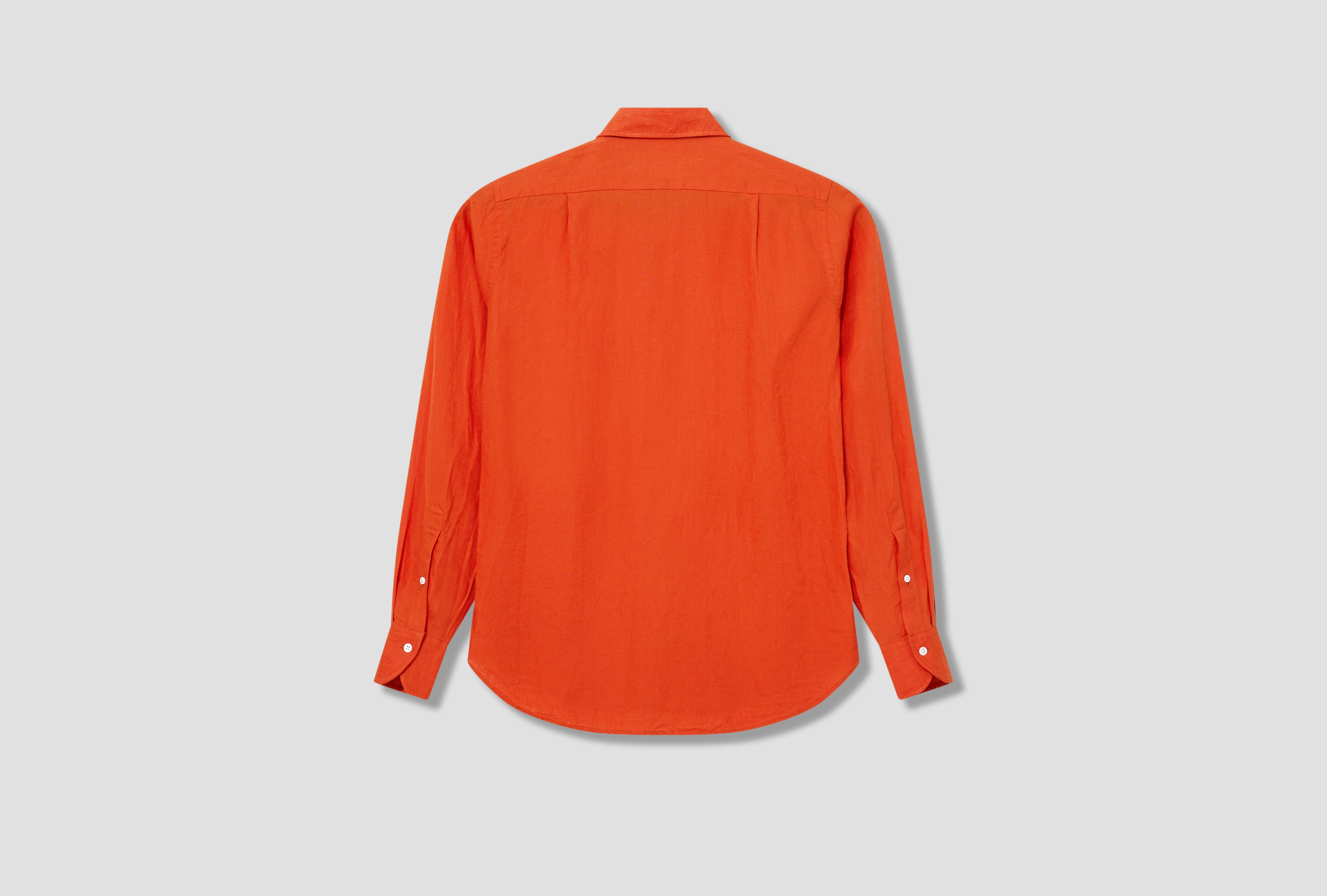 THE LINEN SUMMER SHIRT DR2A4E 21915-04 Orange