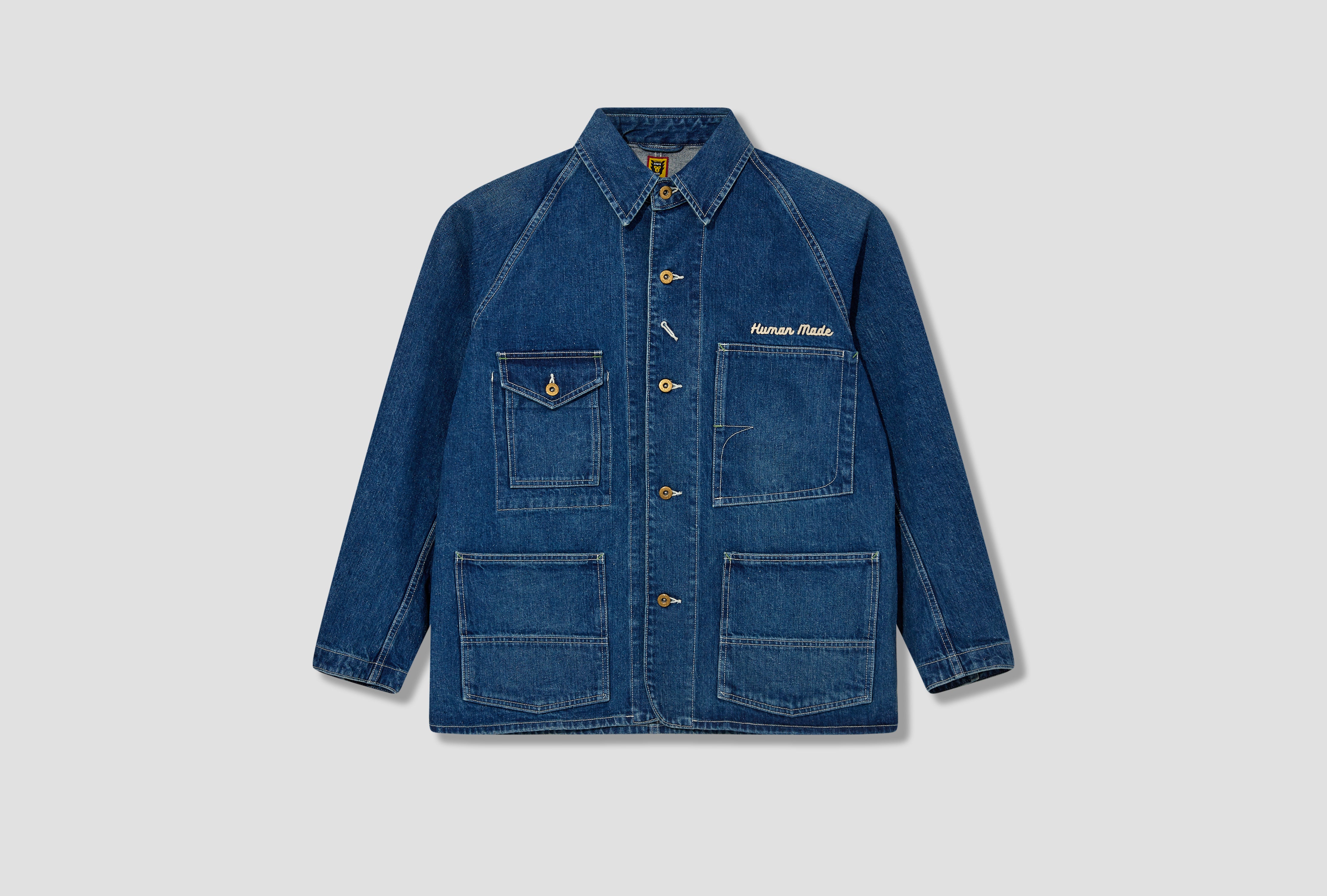 DENIM COVERALL JACKET HM27JK017 Blue