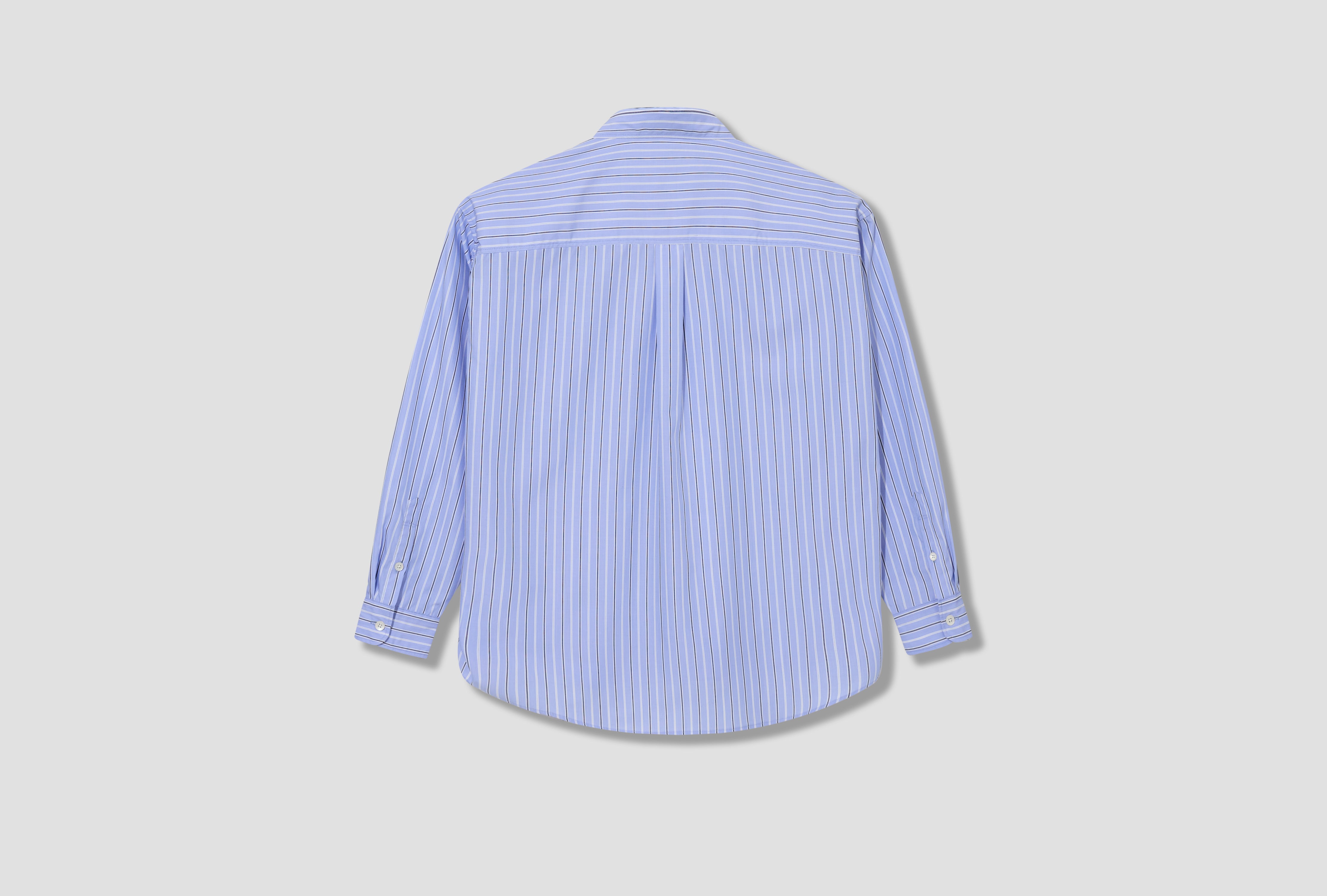 STRIPE SHIRT LS 241AQNH-SHM02 Blue