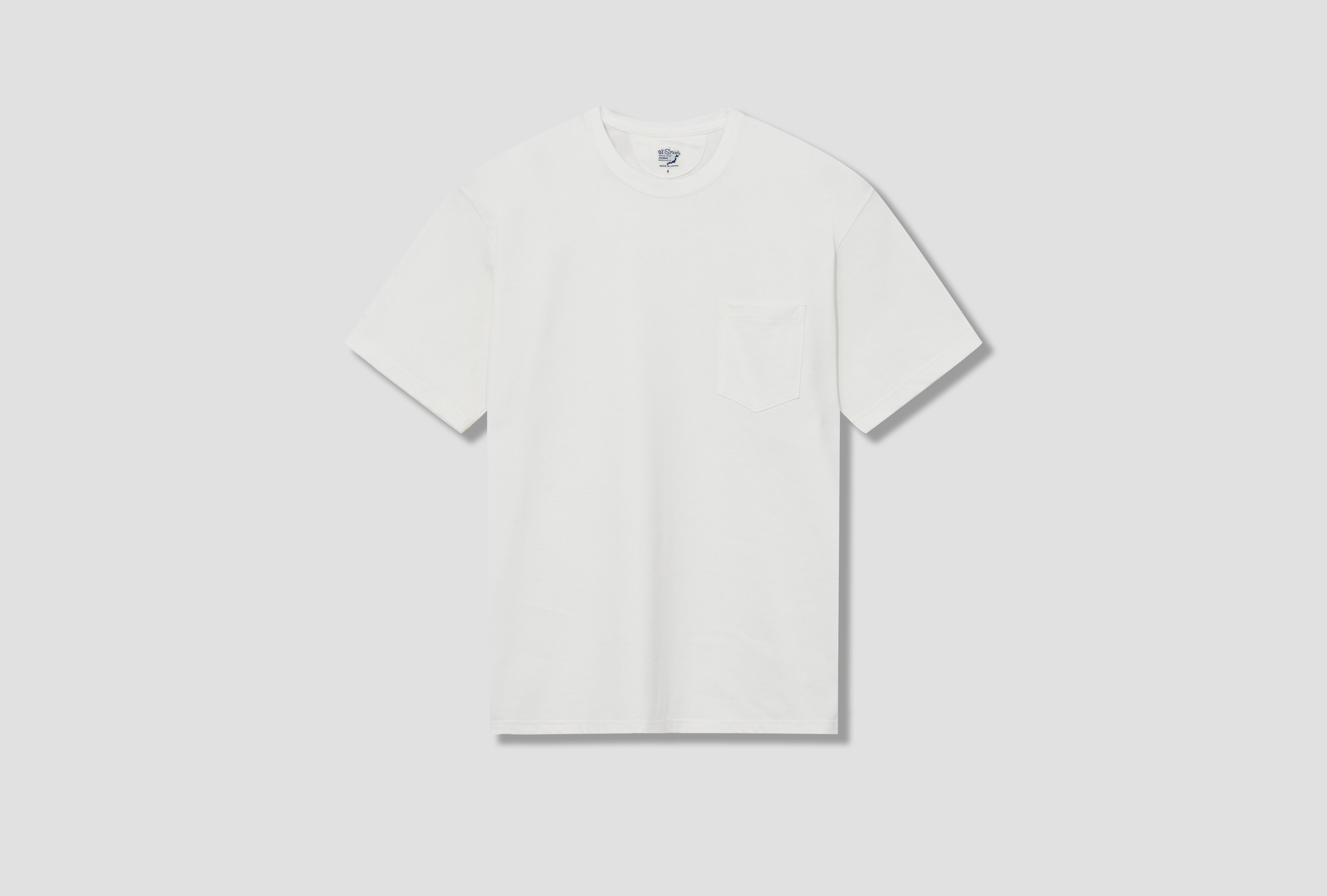 HEAVY WEIGHT POCKET T-SHIRT - HEAVY WEIGHT T-CLOTH 03-0017-69 White