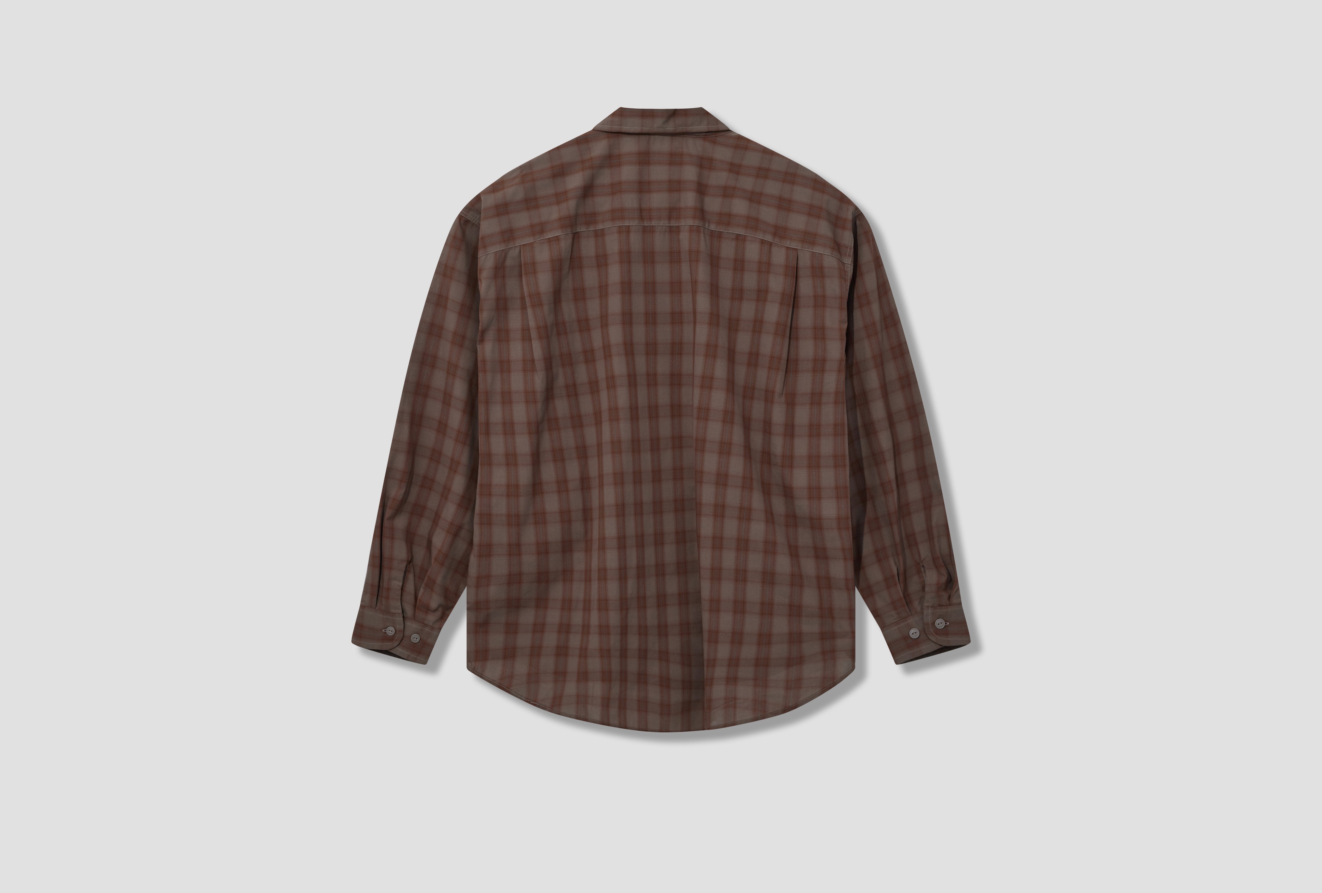 WORK SHIRT - TC VOIL POPLIN #DT-B0225 TCV Brown