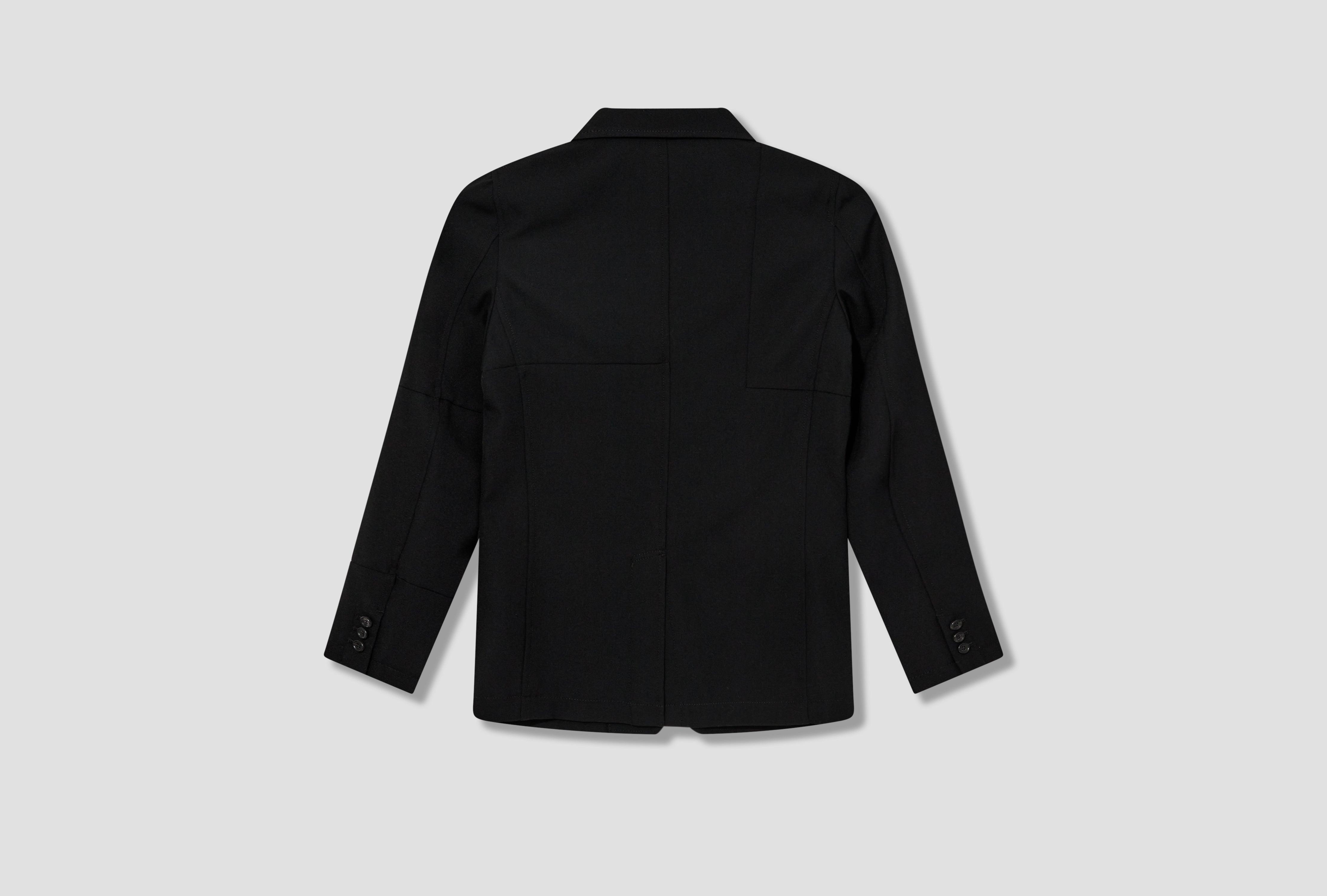 WOOL GABARDINE PLAIN FM-J002-S24 Black