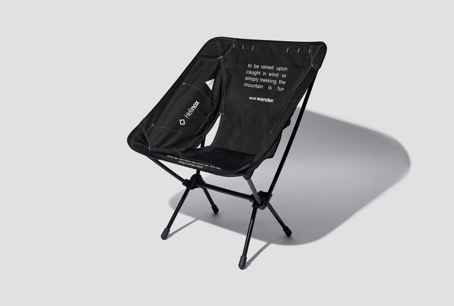 HELINOX X AND WANDER FOLDING CHAIR ONE 5744977254 Black