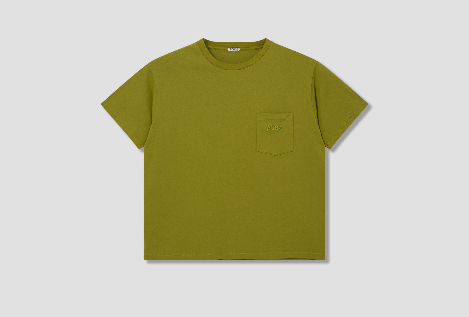 BODE EMBROIDERED POCKET TEE MRS24CS016 Green