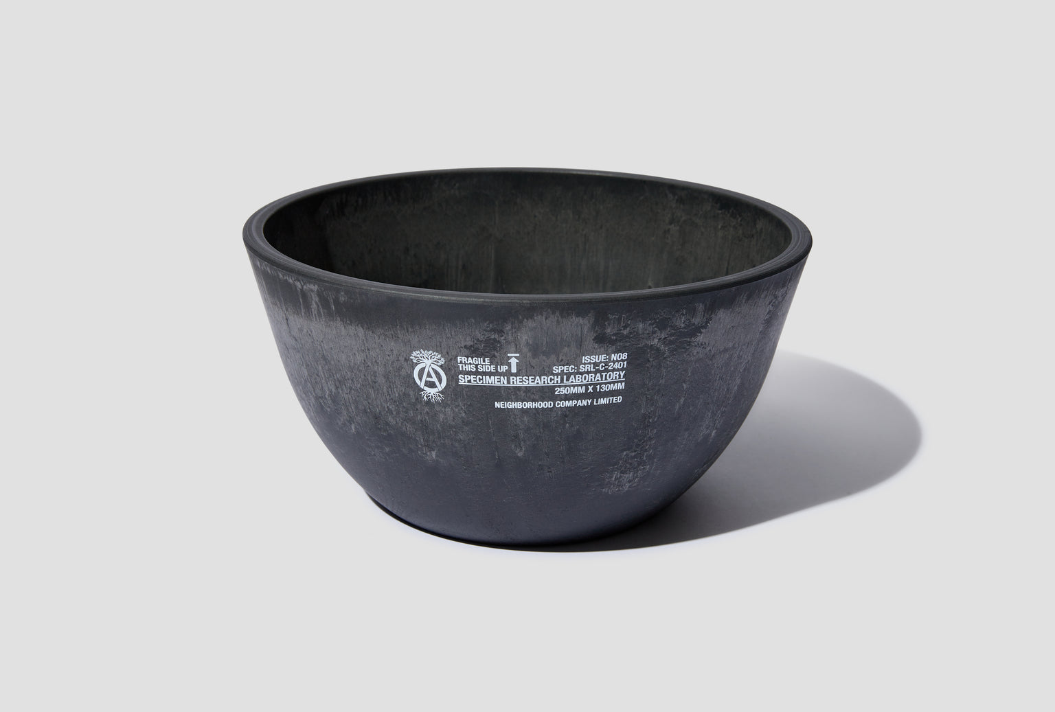 SRL . DEEP BOWL TYPE PLANT POT 241OONH-AC02 Black