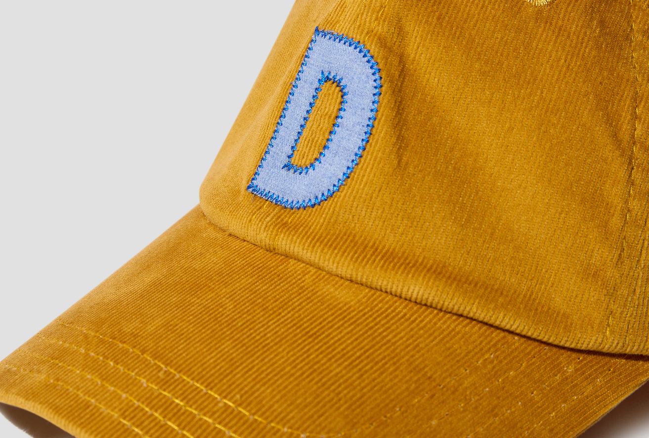 CHAMBRAY 'D' APLIQUE BASEBALL CAP DR1AG2 24073-01 Yellow