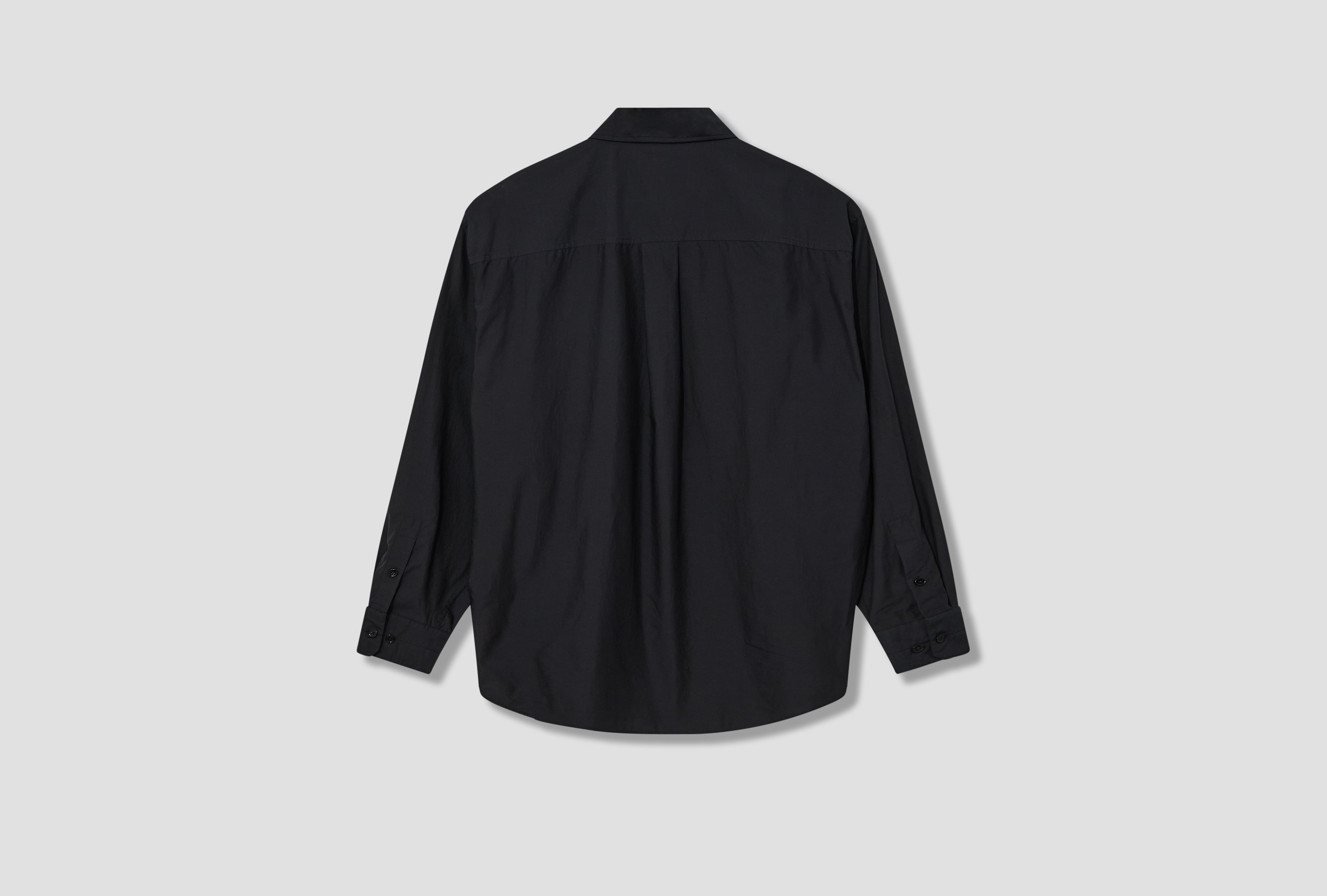 DOUBLE POCKET LS SHIRT - COTTON SH1089 LF1209 Black