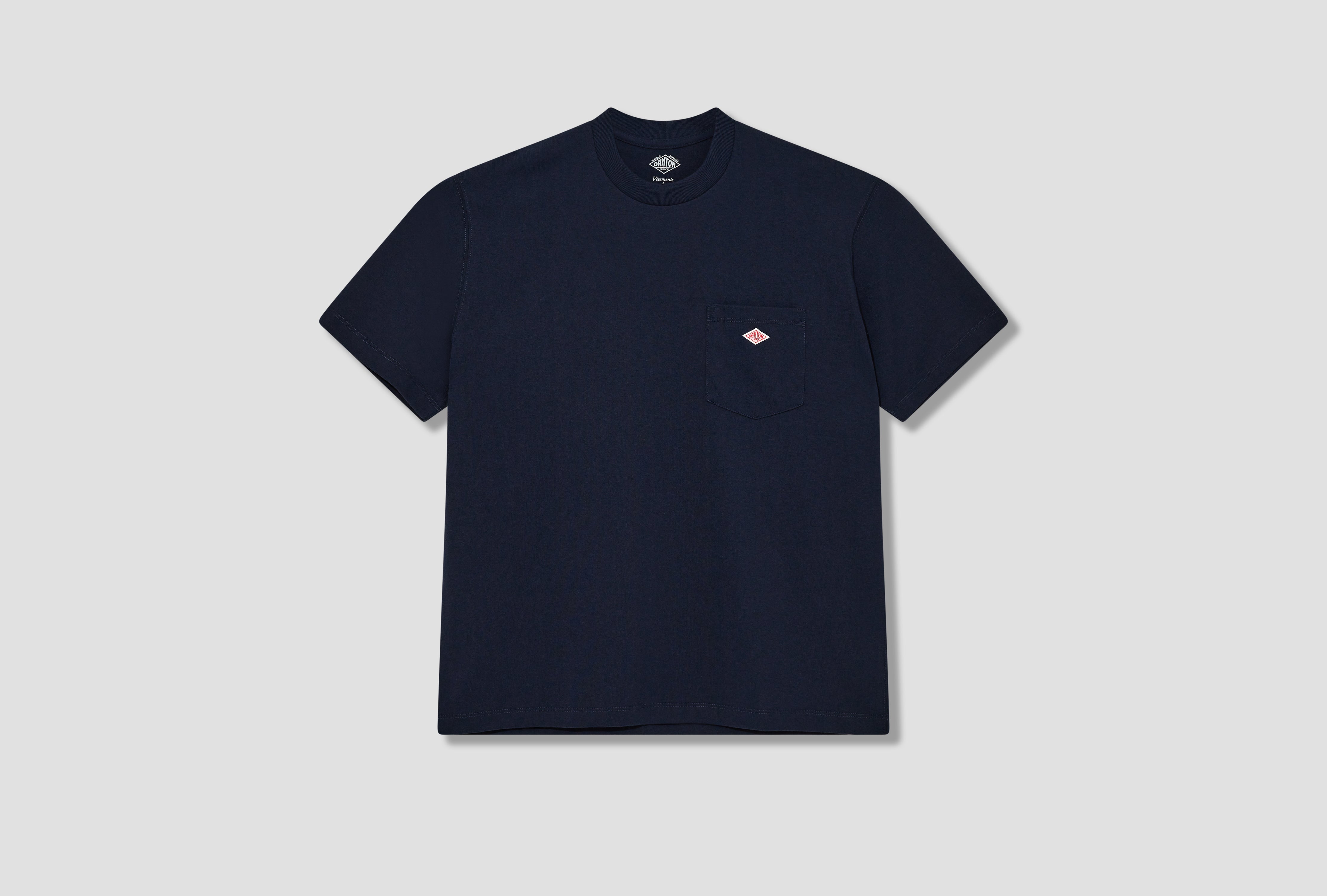 POCKET T-SHIRT PLAIN - T/C OPEN END JERSEY #DT-C0198 TCB Navy