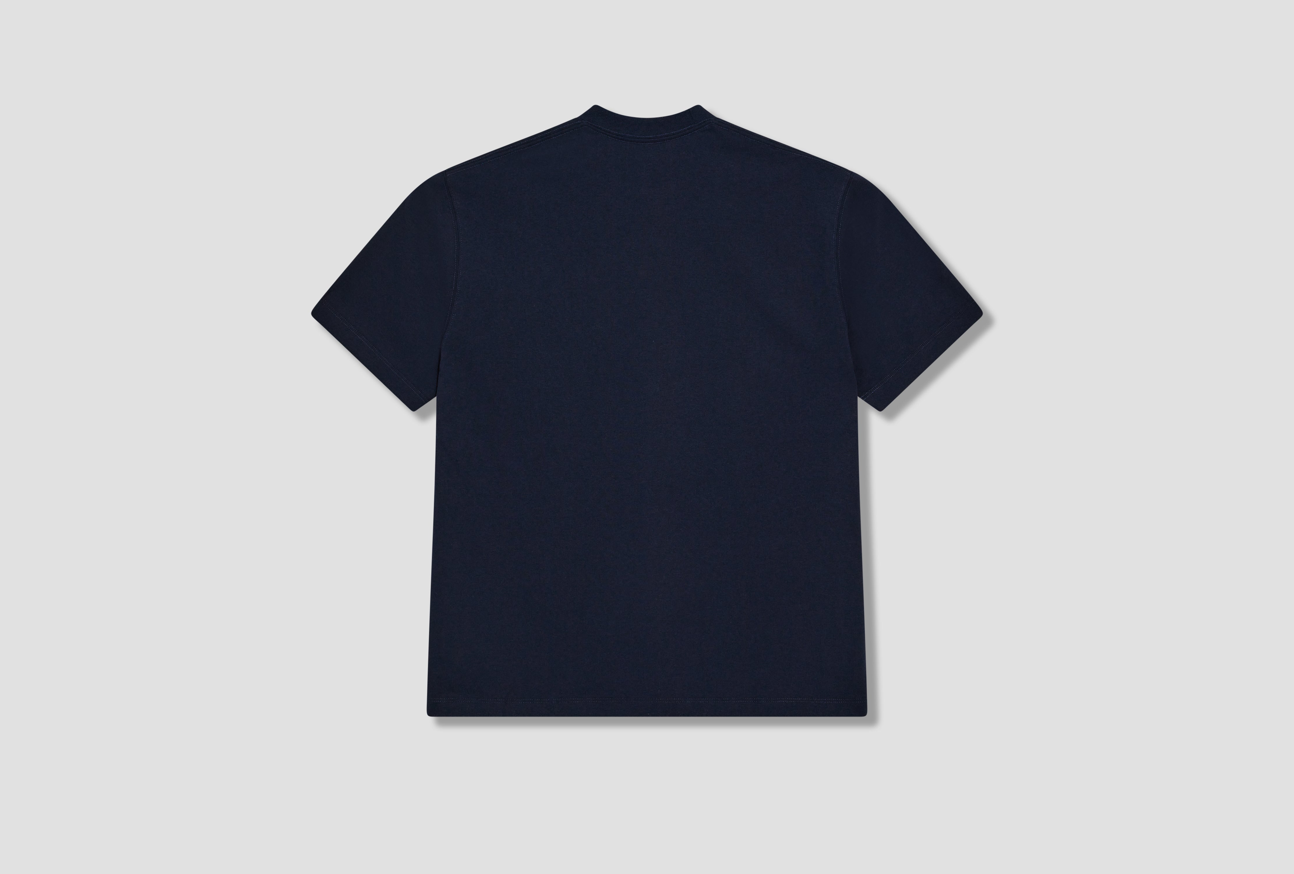 POCKET T-SHIRT PLAIN - T/C OPEN END JERSEY #DT-C0198 TCB Navy