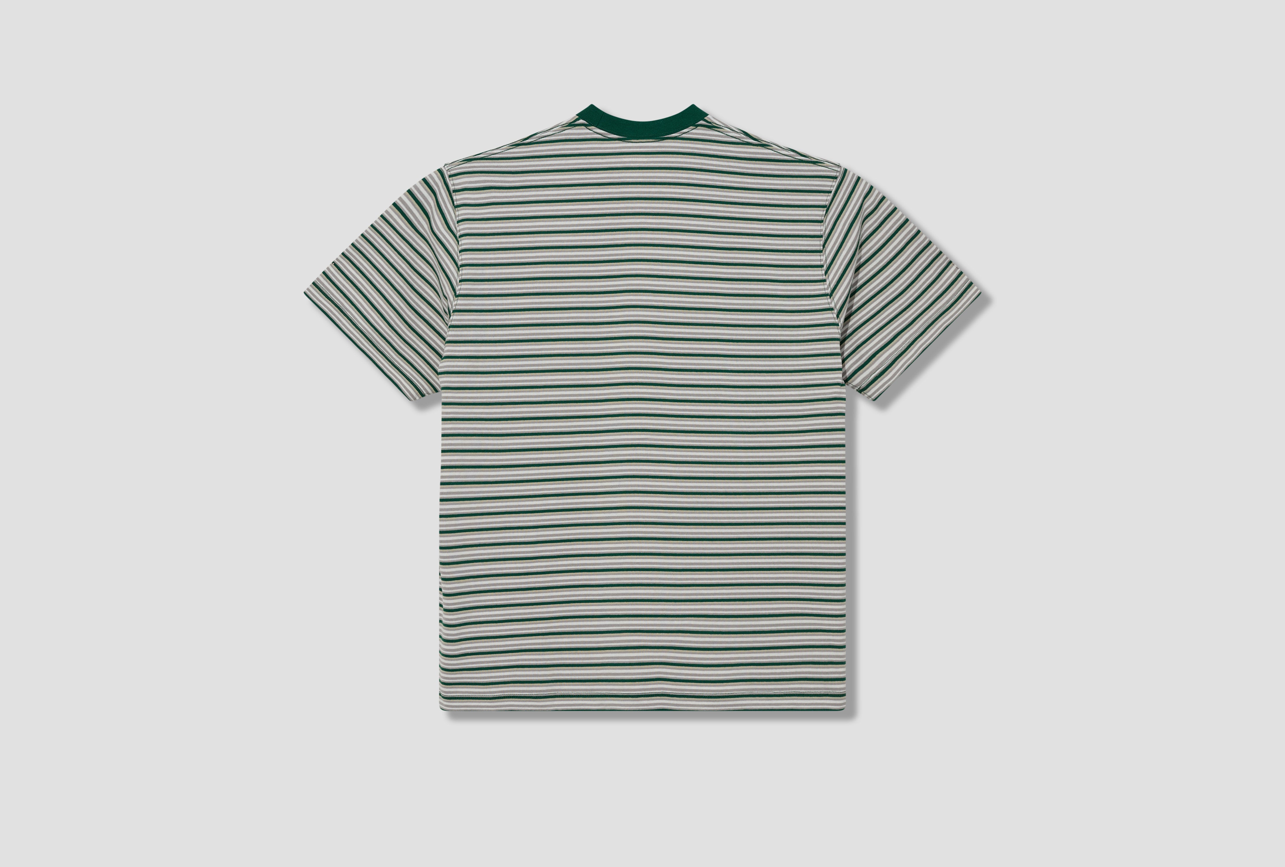 POCKET T-SHIRT STRIPE - T/C OPEN END JERSEY #DT-C0198 TCB Green