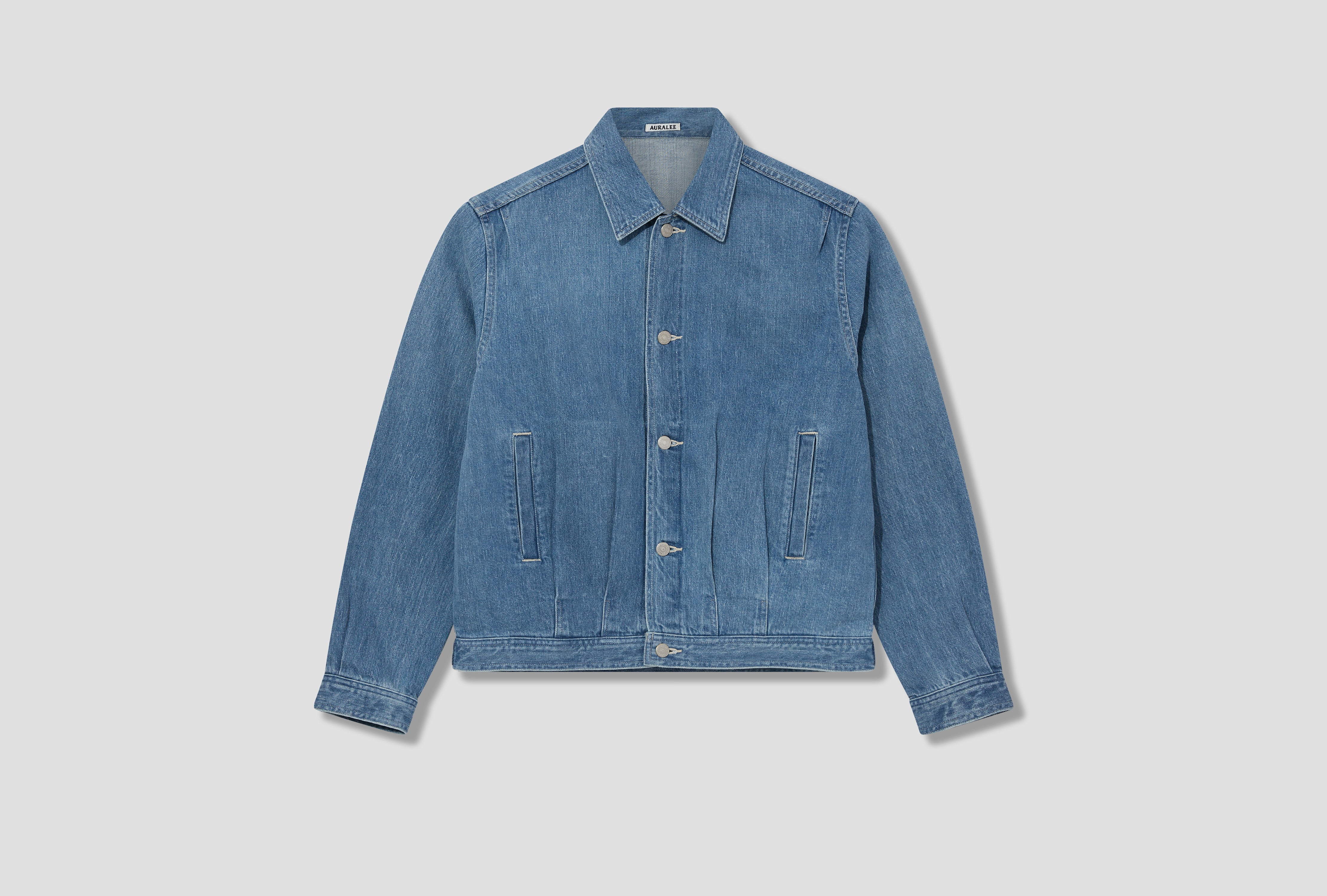 SELVEDGE FADED LIGHT DENIM BLOUSON A24SB01DE Light blue