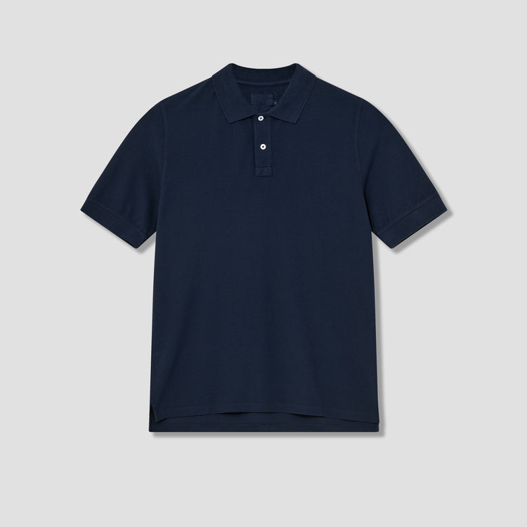SS WASHED PIQUE POLO DR2A5C 24044-01 Navy