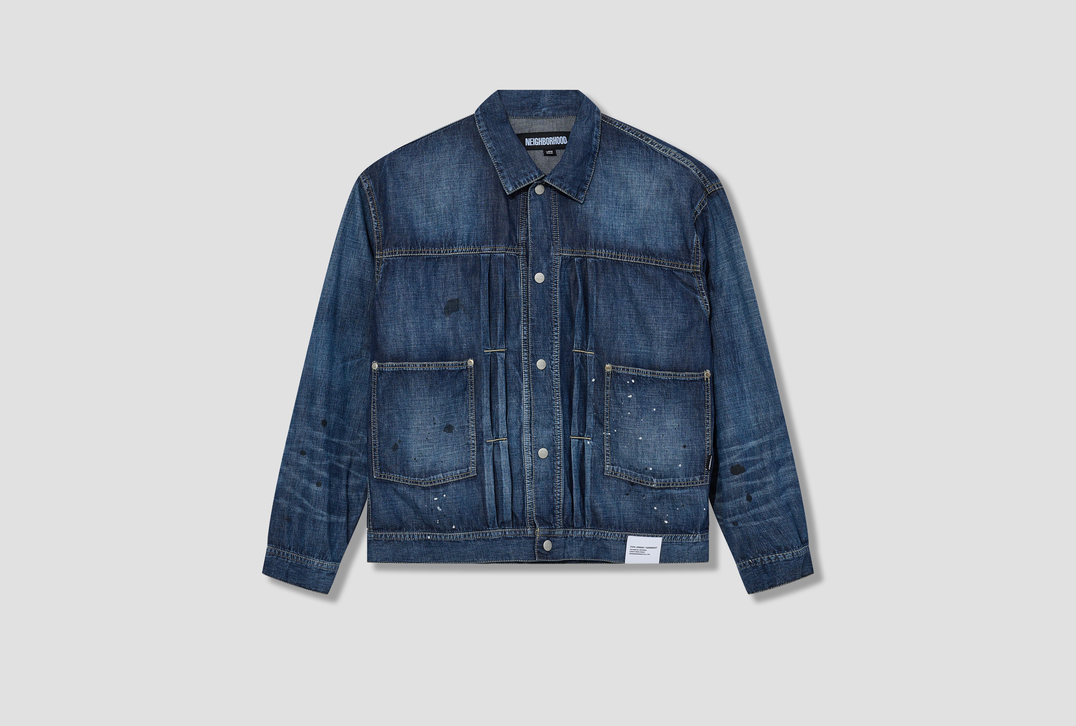 WASHED LIGHTWEIGHT DENIM JACKET 241SPNH-JKM04 Blue