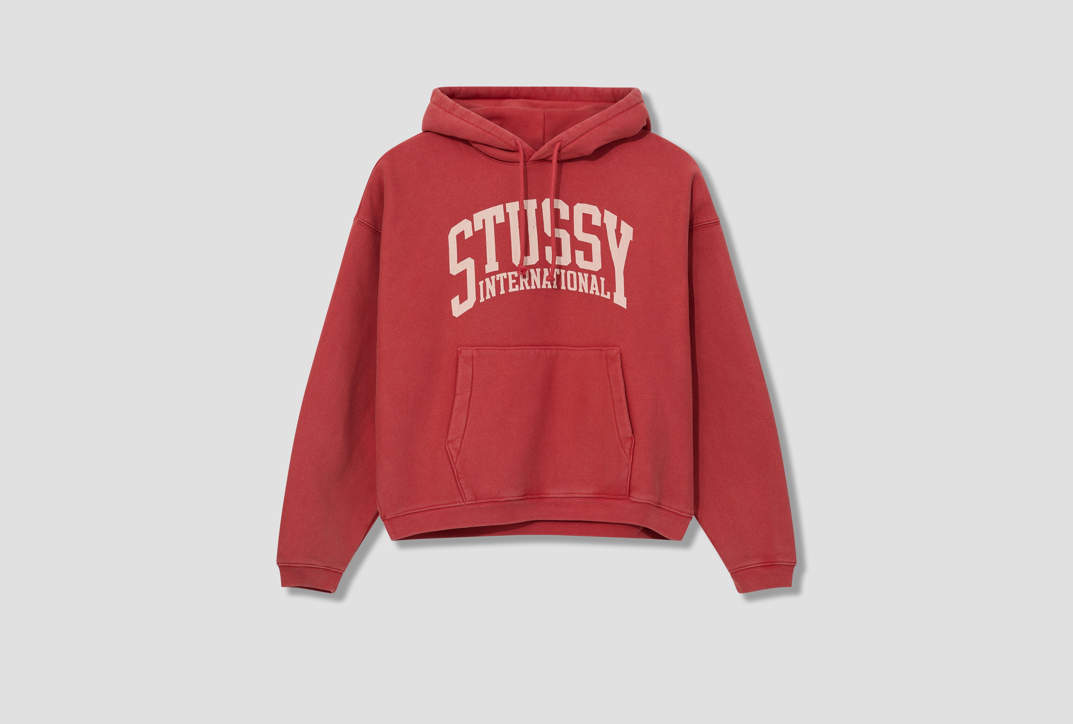 STUSSY INTL RELAXED HOOD 118550 Red