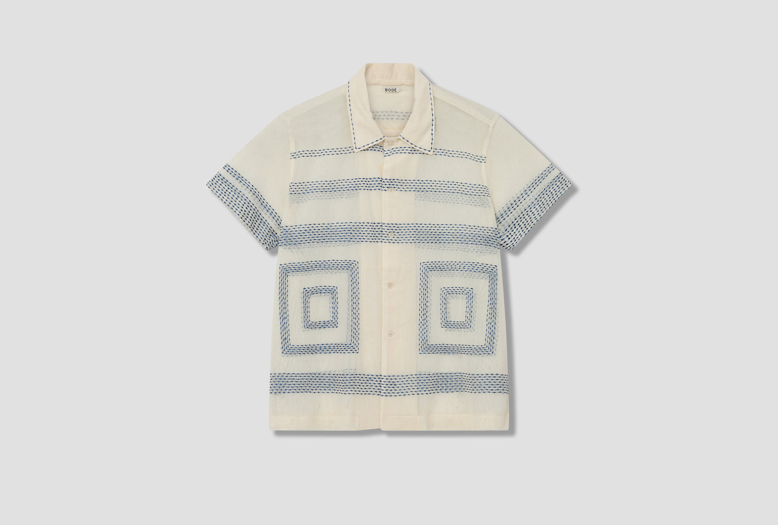 TILE STITCH SS SHIRT MRS24SH062 Off white