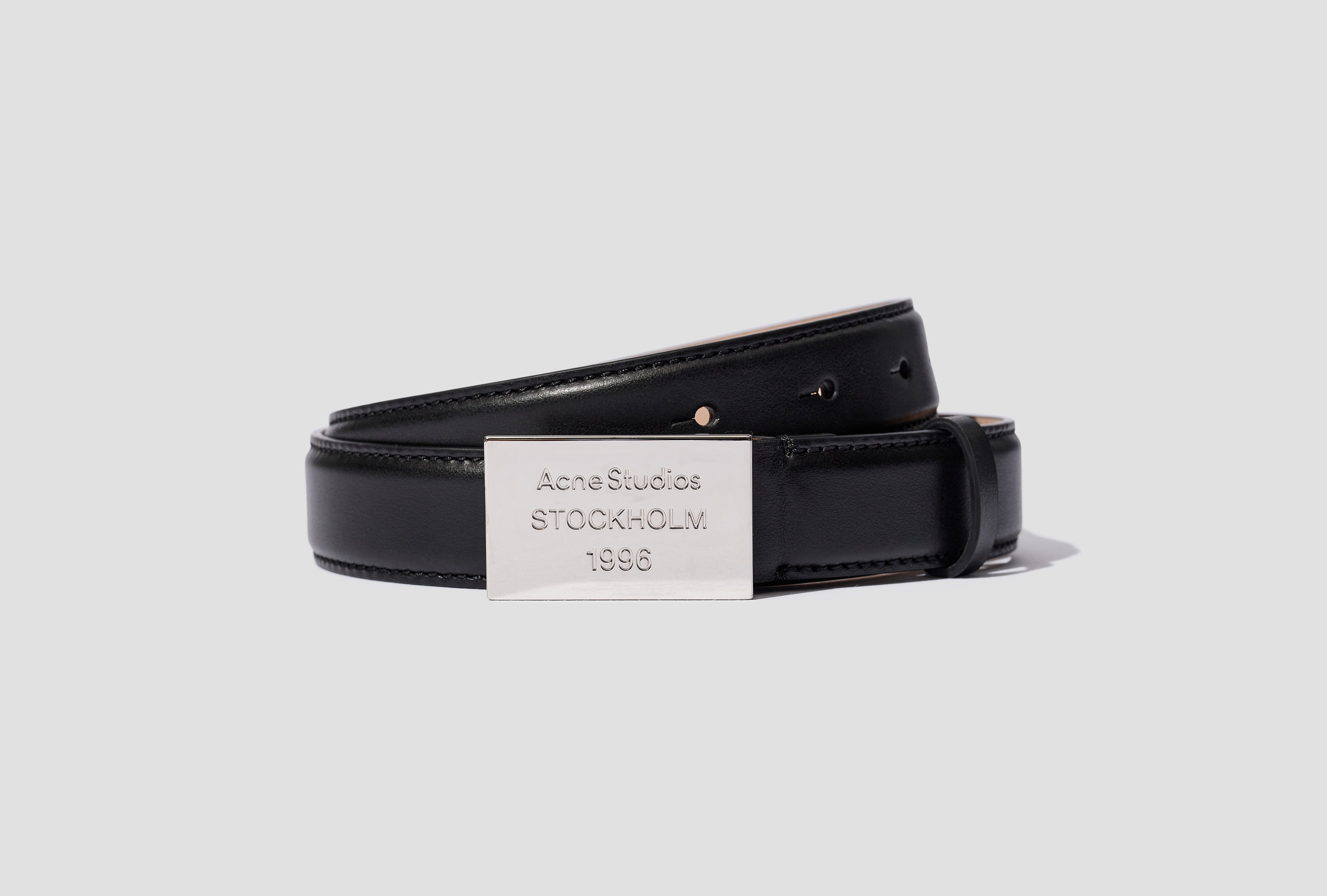 1996 LOGO PLAQUE BELT C80206 Black