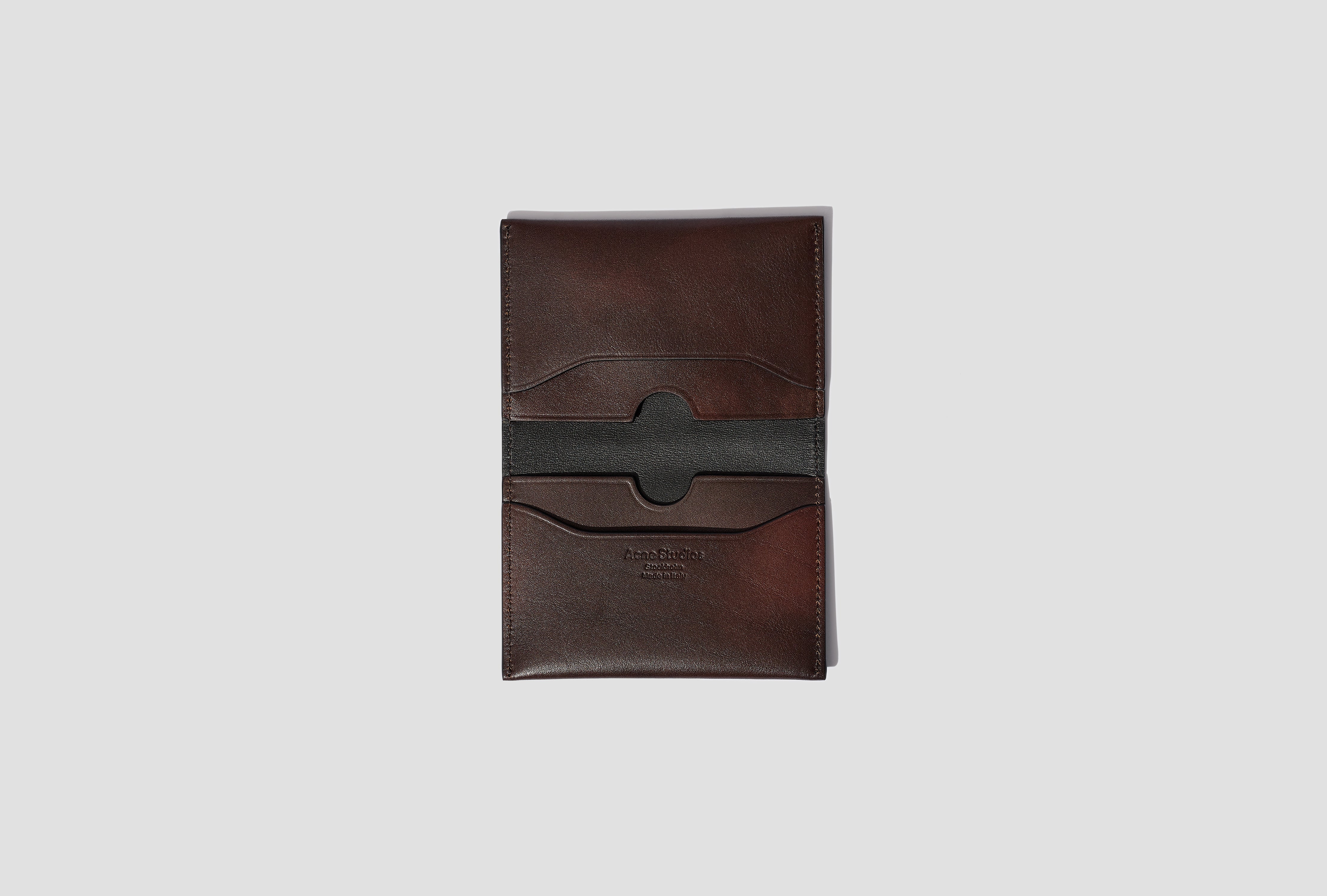 CARD HOLDER FLAP AGED CG0265 Dark brown