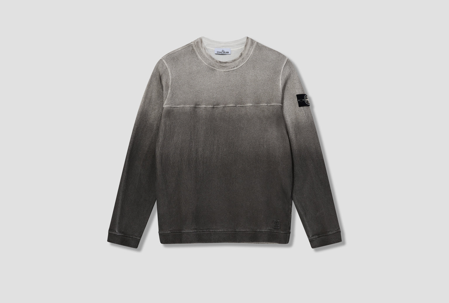 60% RECYCLED 40% ORGANIC COTTON JERSEY OXIDE SPRAY STONE ISLAND CLOSED LOOP PROJECT 8115657T3 Grey