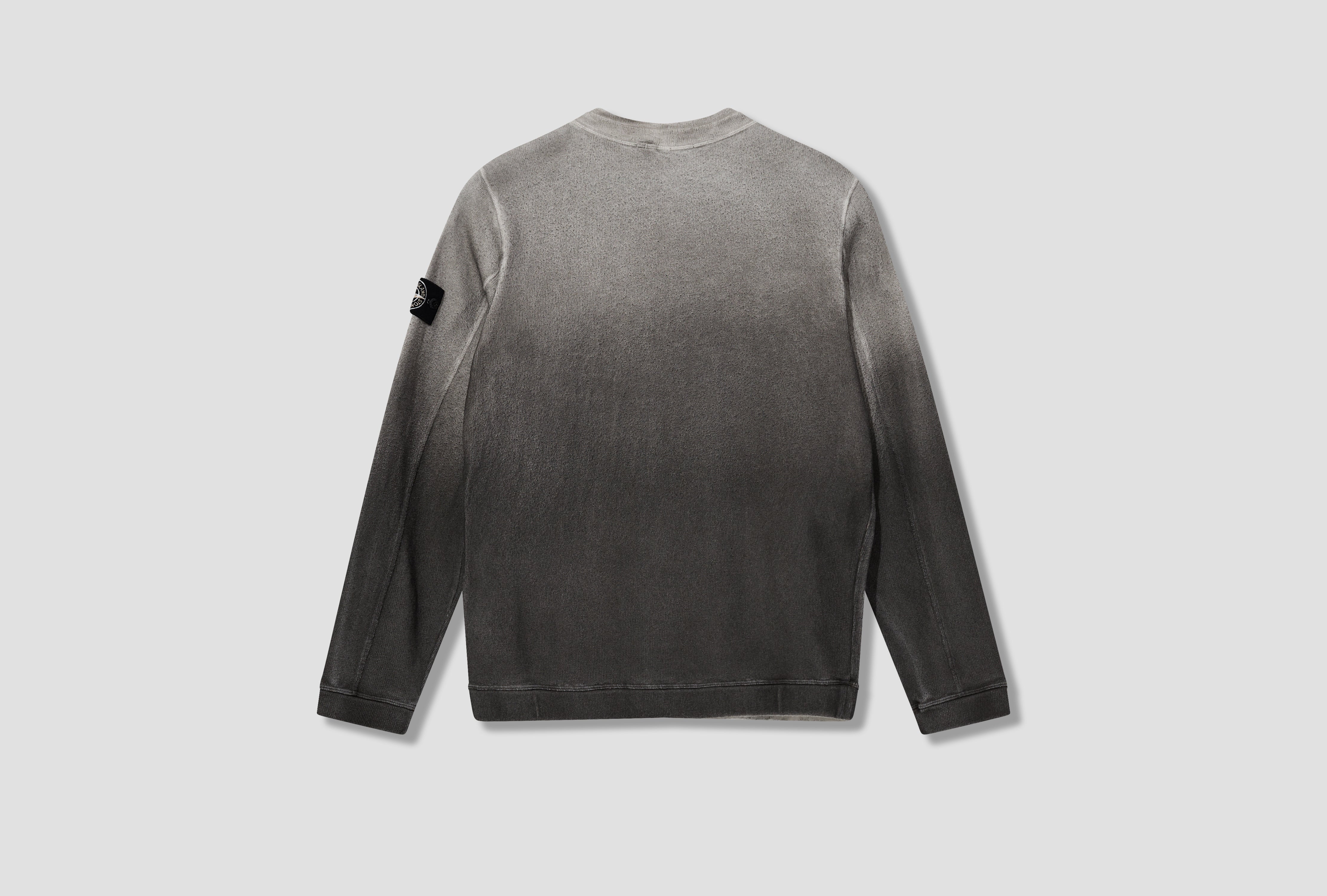 60% RECYCLED 40% ORGANIC COTTON JERSEY OXIDE SPRAY STONE ISLAND CLOSED LOOP PROJECT 8115657T3 Grey