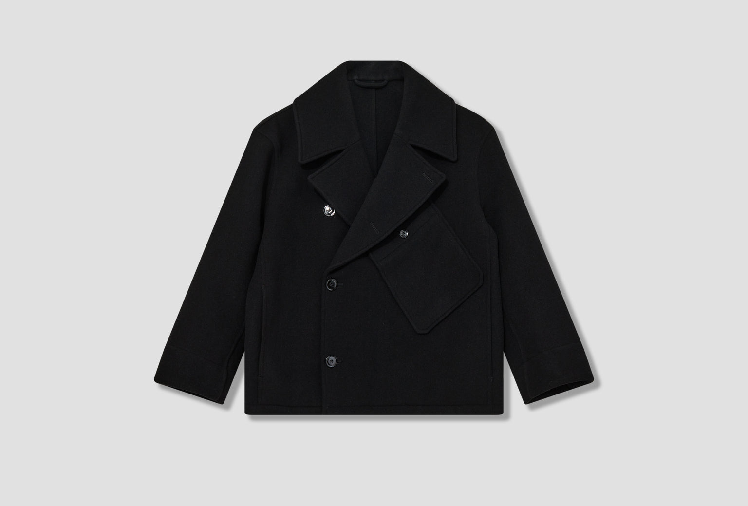 DISPATCH PEACOAT - DOUBLE WOOL OW1114 LF1116 Black