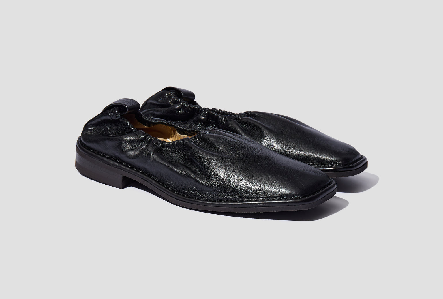 RUBBER SOLE LOAFER - SHINY LEATHER FO0110 LL0003 Black