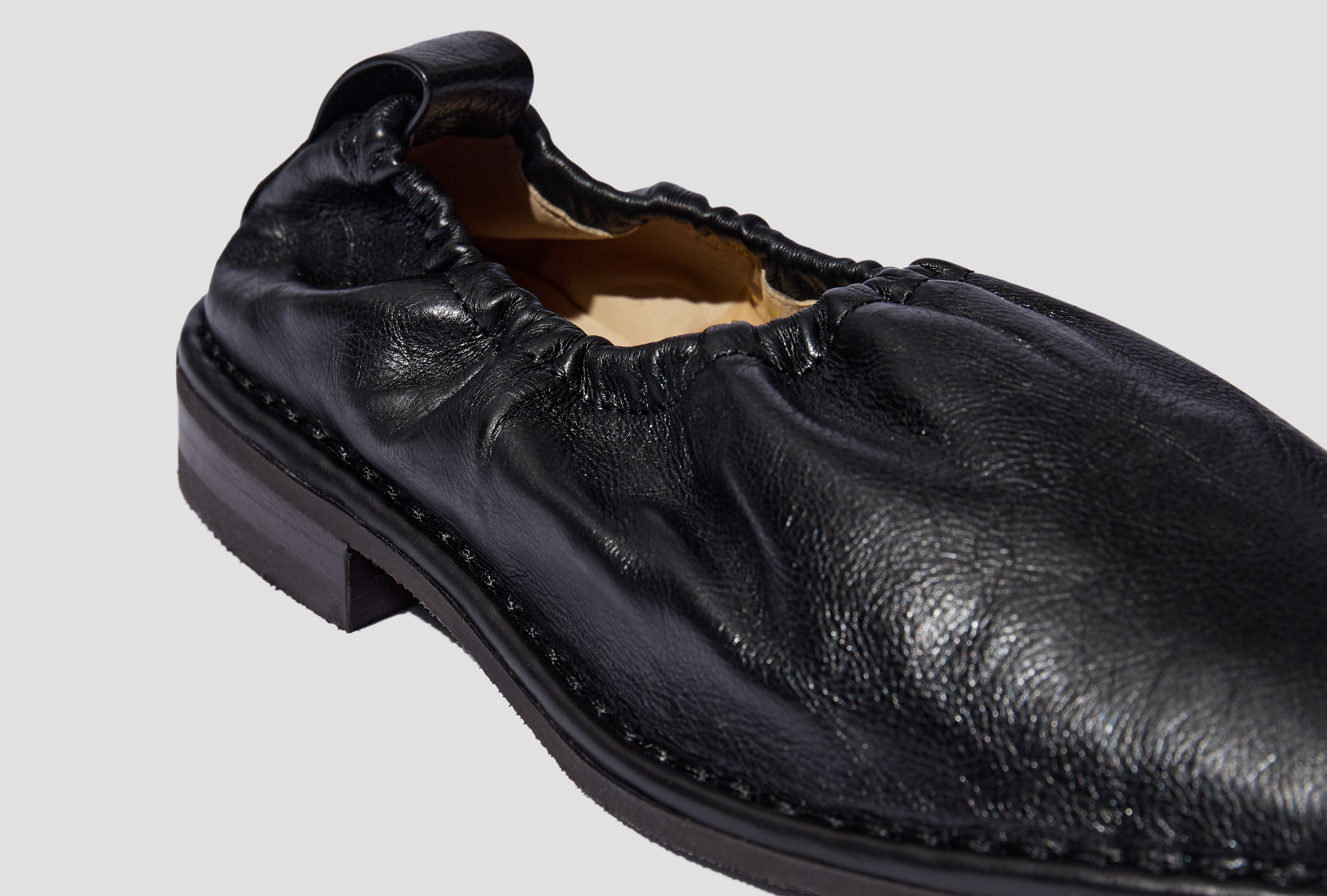 RUBBER SOLE LOAFER - SHINY LEATHER FO0110 LL0003 Black