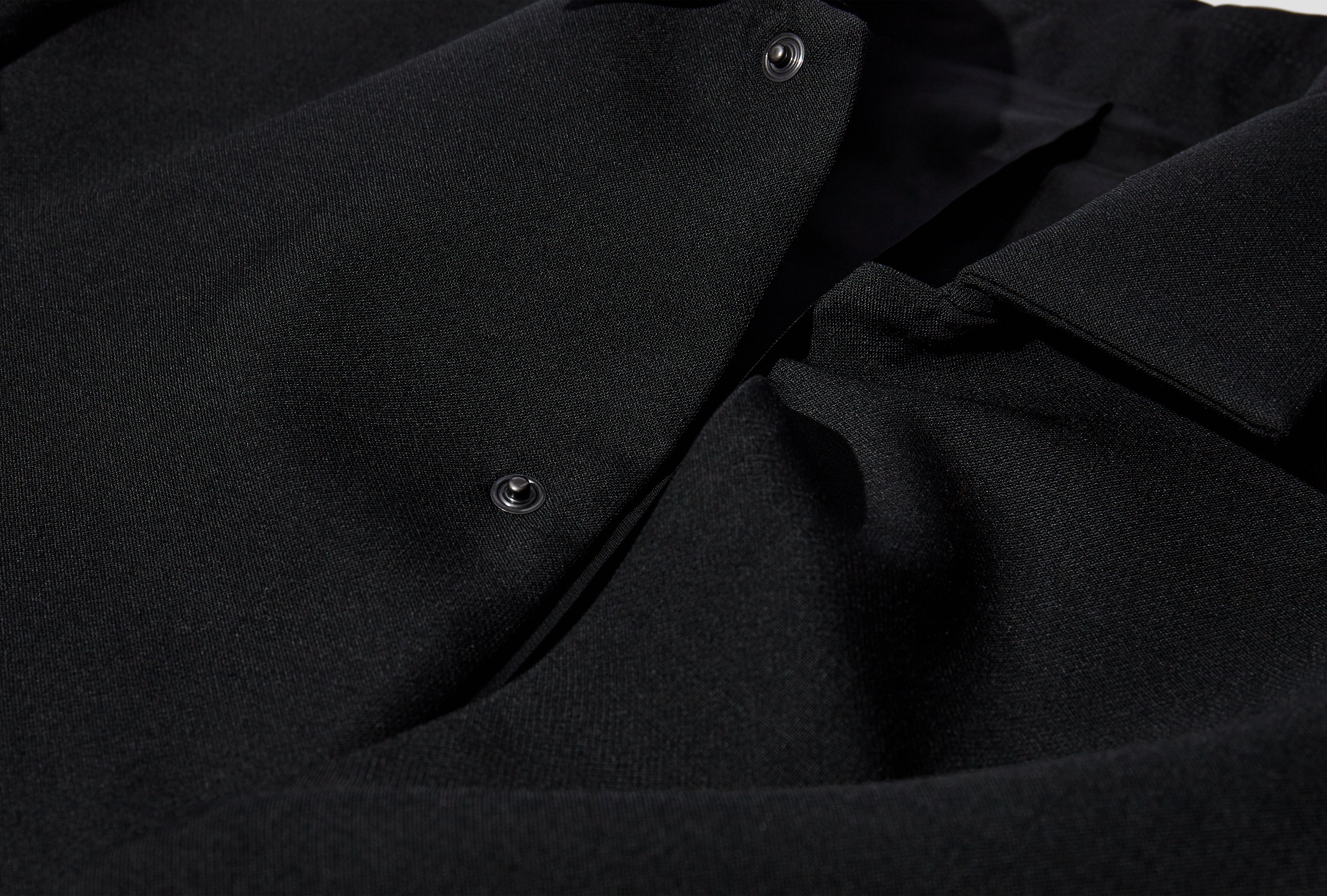 OFFICER JACKET - CREPE WOOL 3-49B8 Black