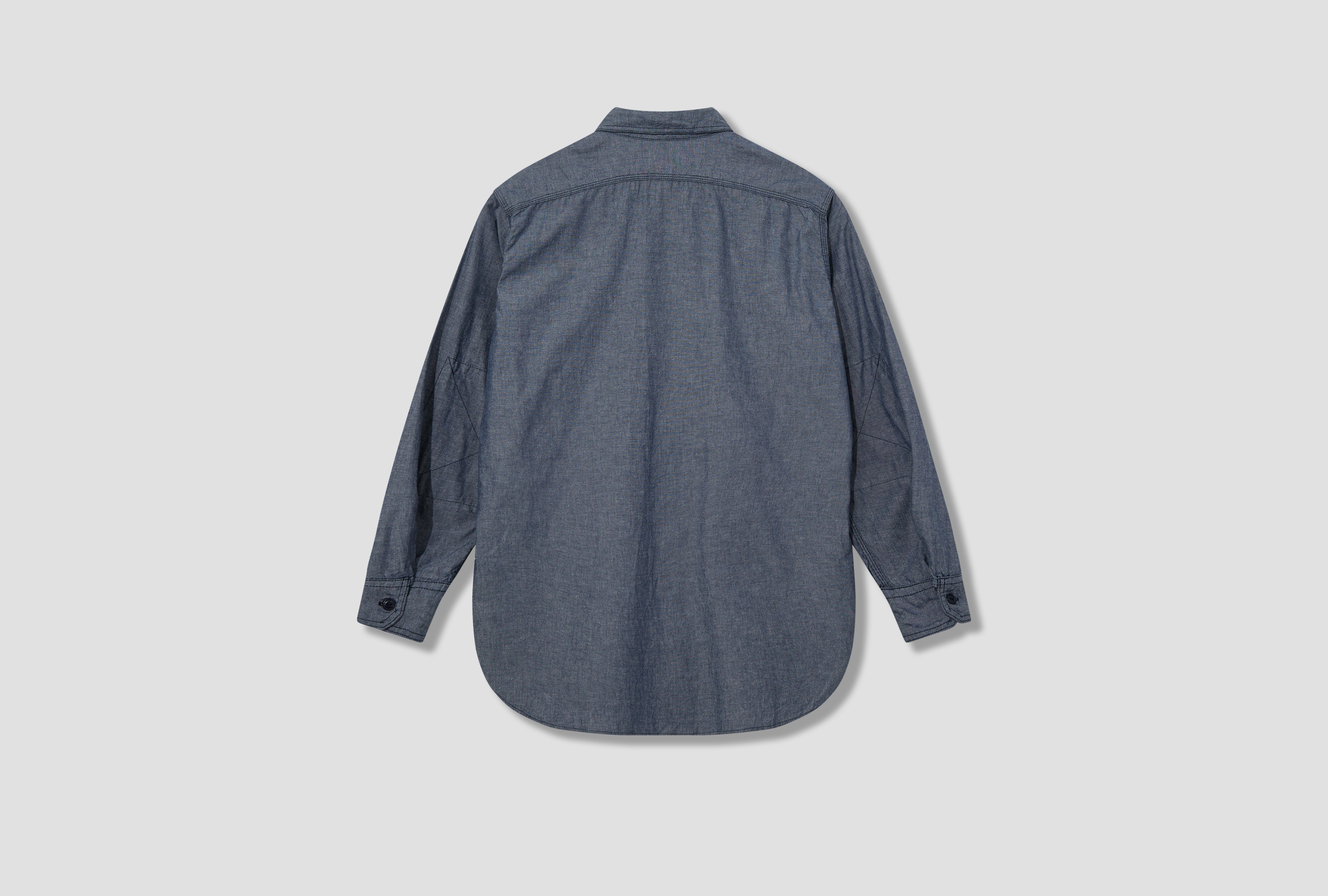 WORK SHIRT - INDIGO COTTON CHAMBRAY ZT194 / 24F1A007